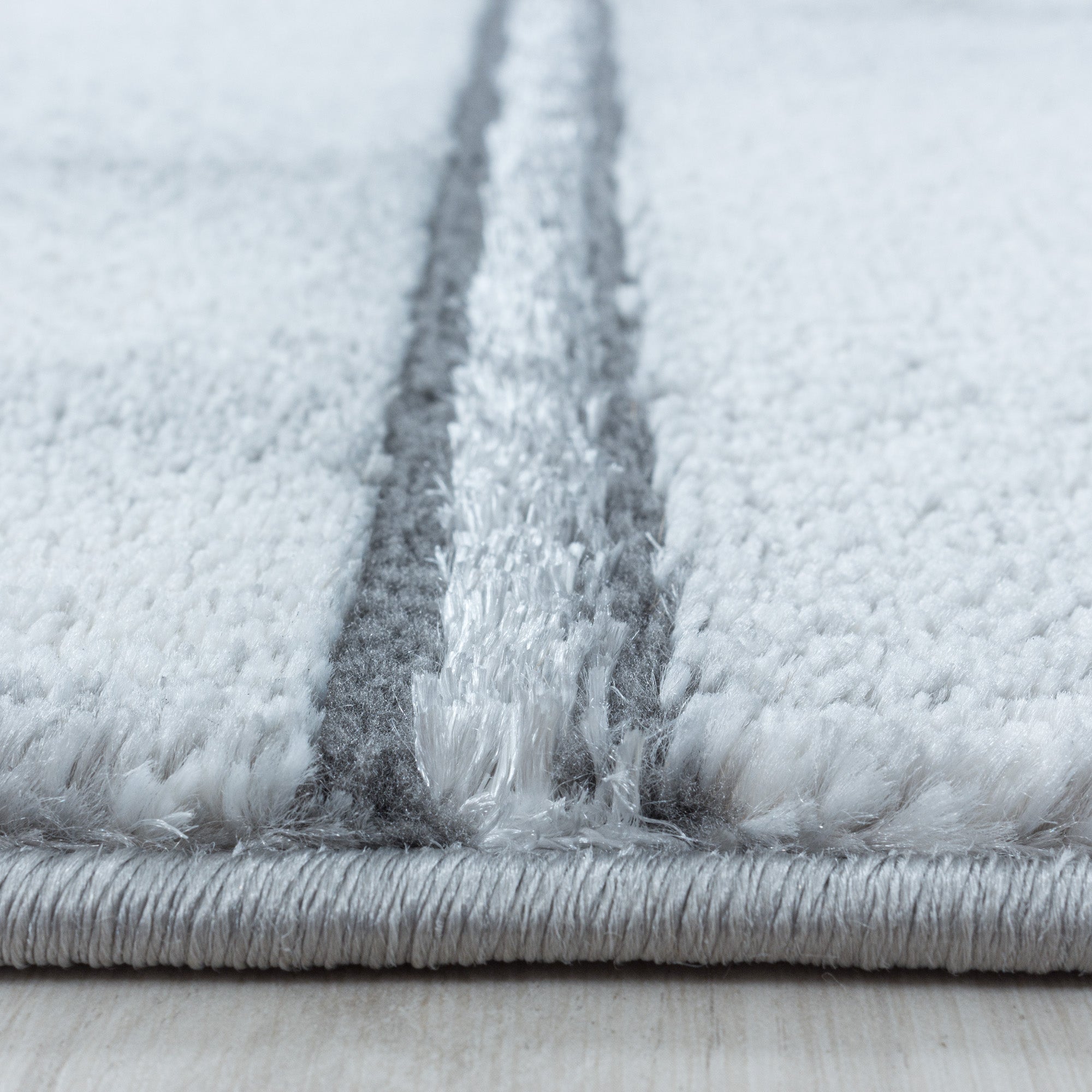 Teppich Wohnzimmer Skandinavisch Design Teppich Marmor Optik mit Glanzfasern