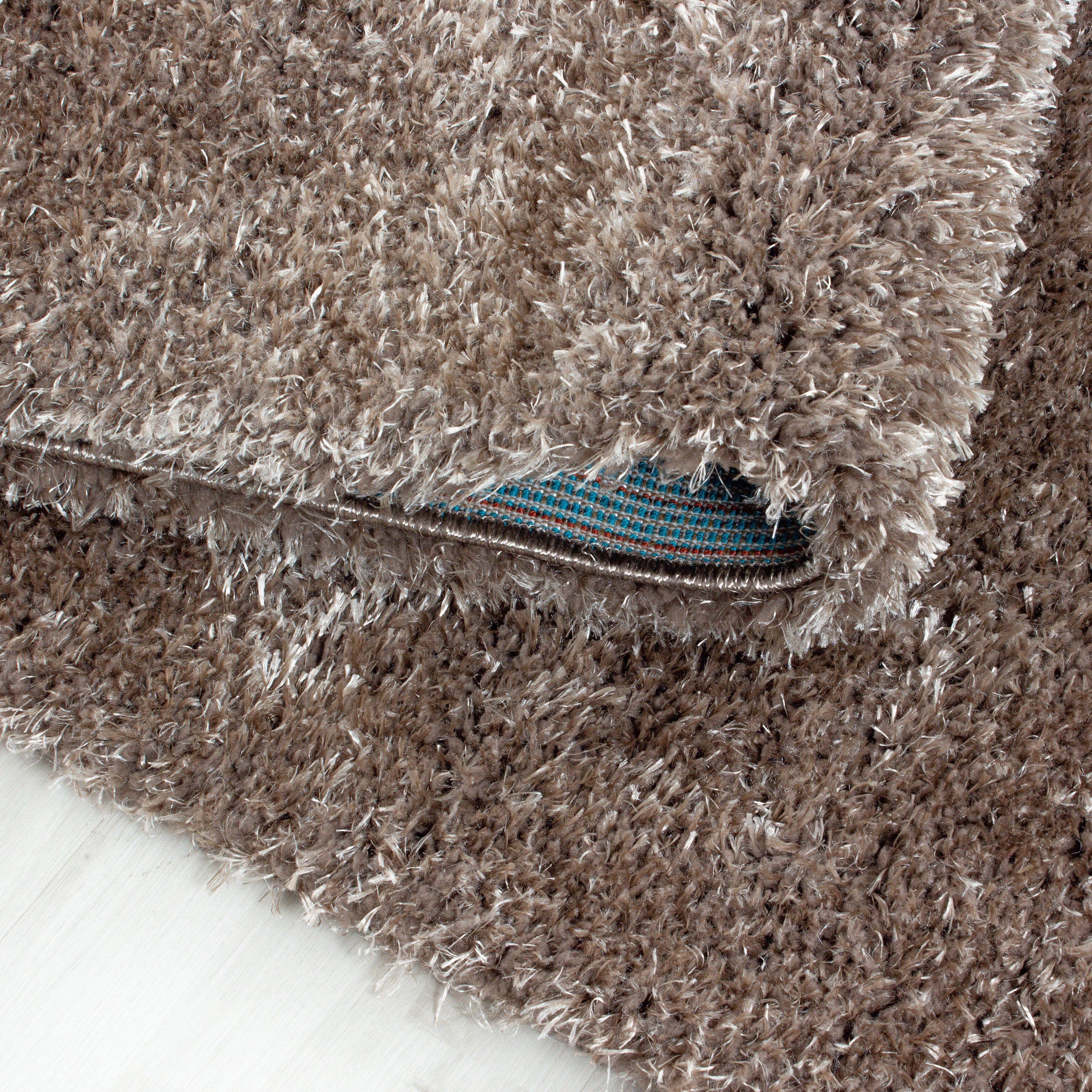 Deep pile rug for living room, plain, long pile, shaggy, fluffy, super soft