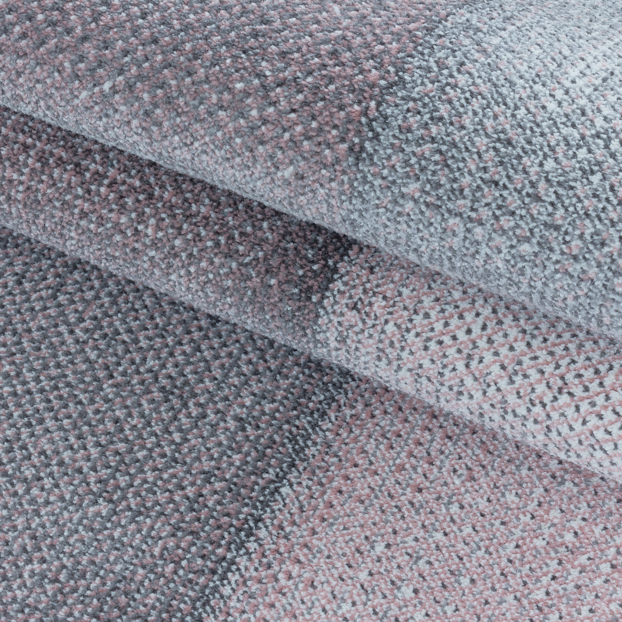 Modern Designer Wohnzimmer Teppich Weicher Kurzflor Kariert Design Robust