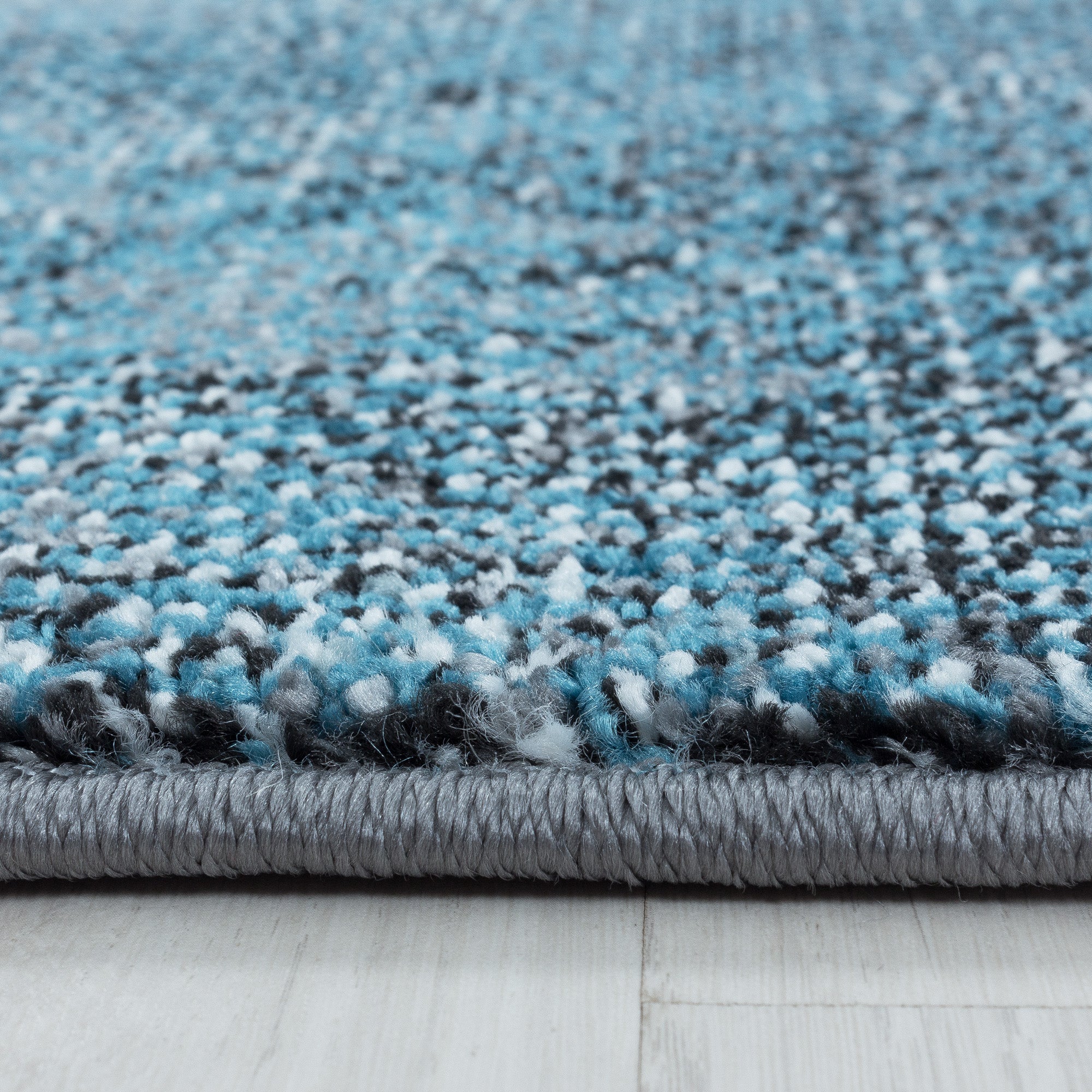 Modern Designer Wohnzimmer Teppich Weich Kurzflor Abstrakt Wellen Design Robust