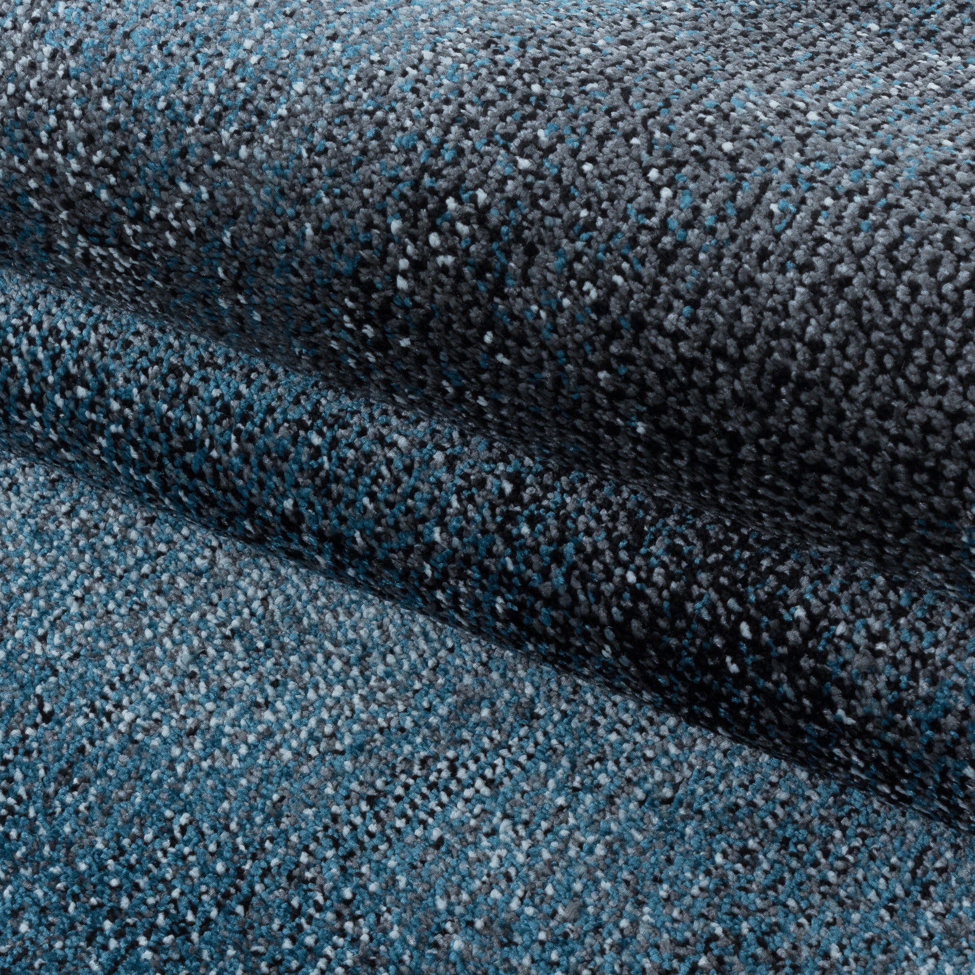 Modern Designer Wohnzimmer Teppich Weich Kurzflor Abstrakt Wellen Design Robust