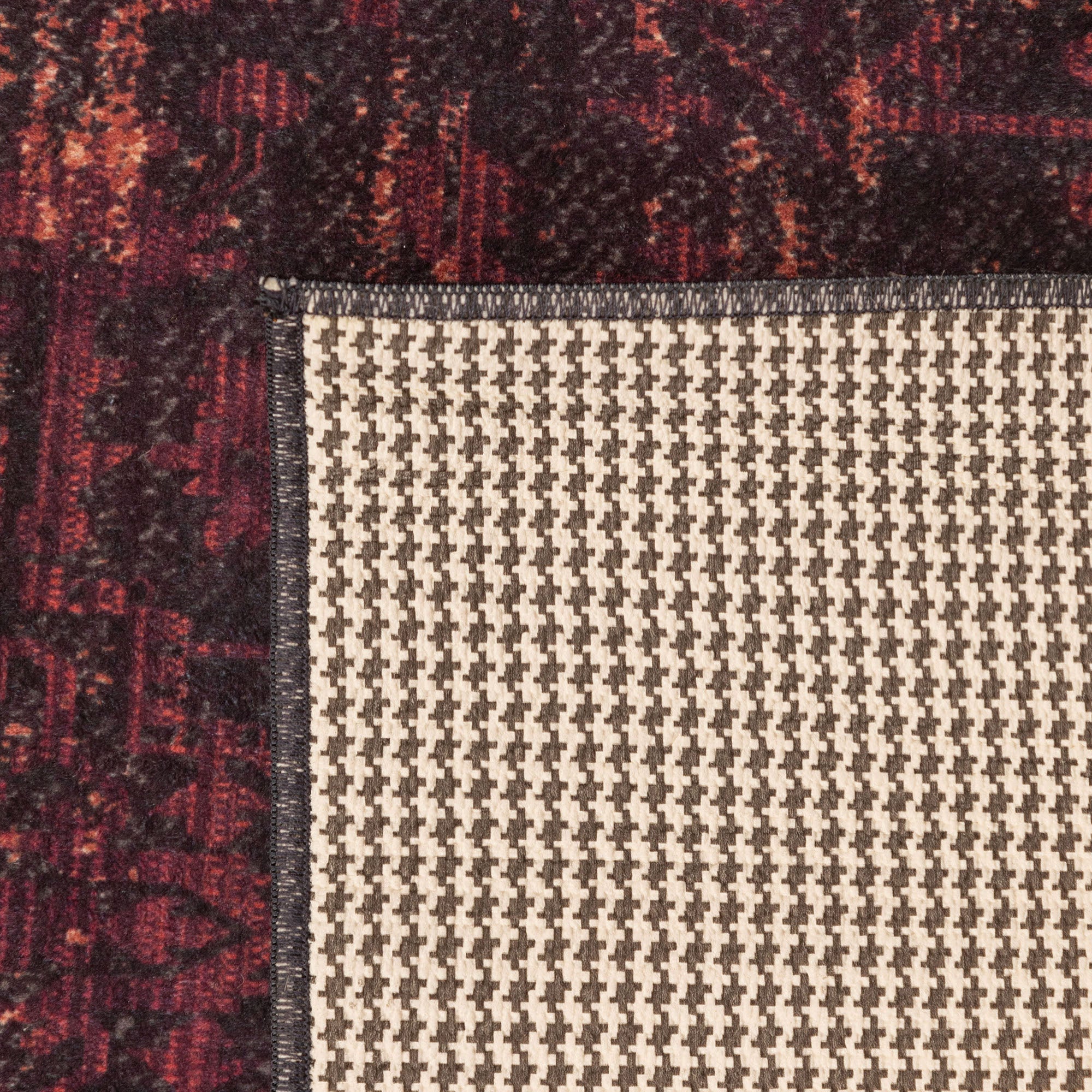 Waschbarer Teppich Wohnzimmer Flachgewebe Robust Orientalisch Design Rutschfest