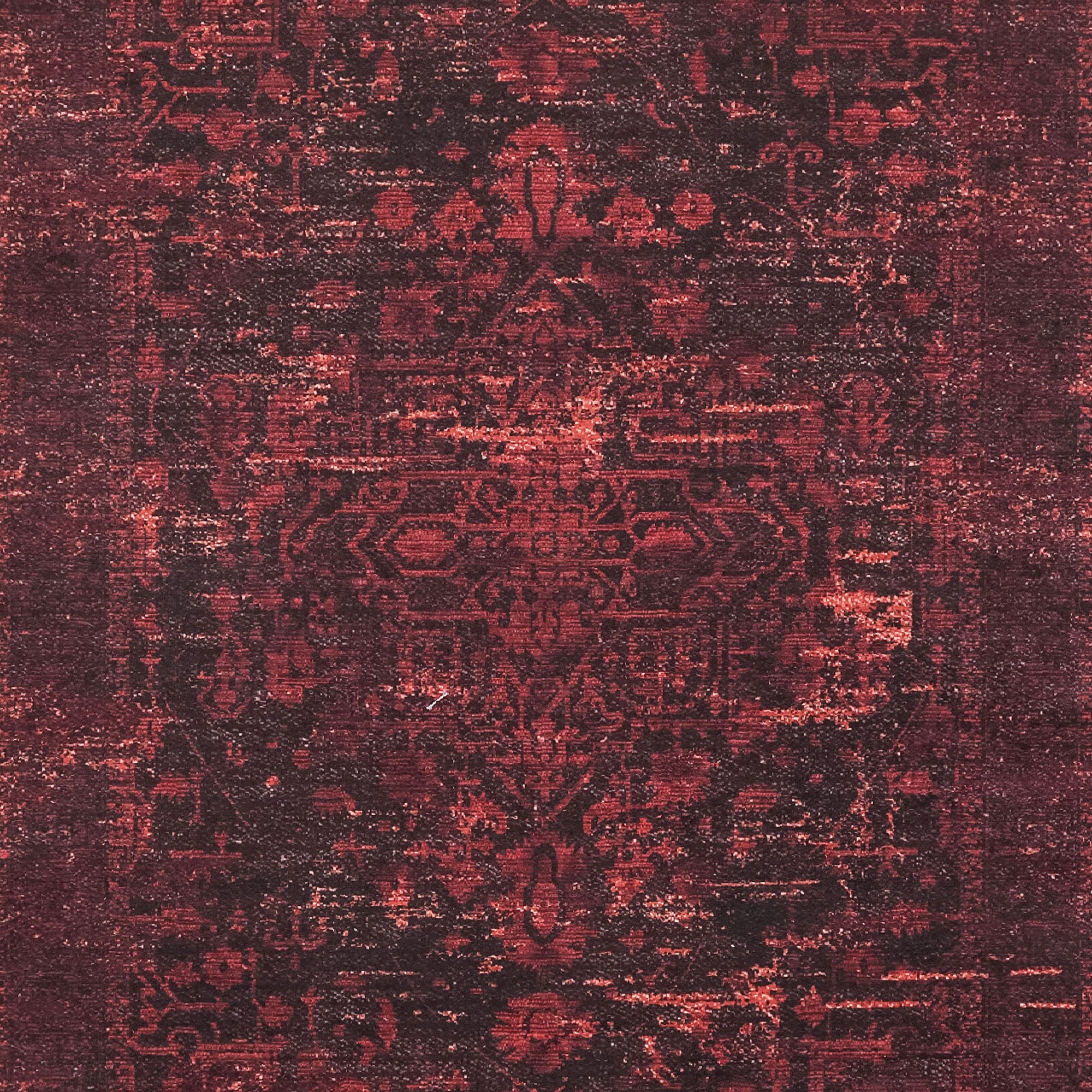 Waschbarer Teppich Wohnzimmer Flachgewebe Robust Orientalisch Design Rutschfest