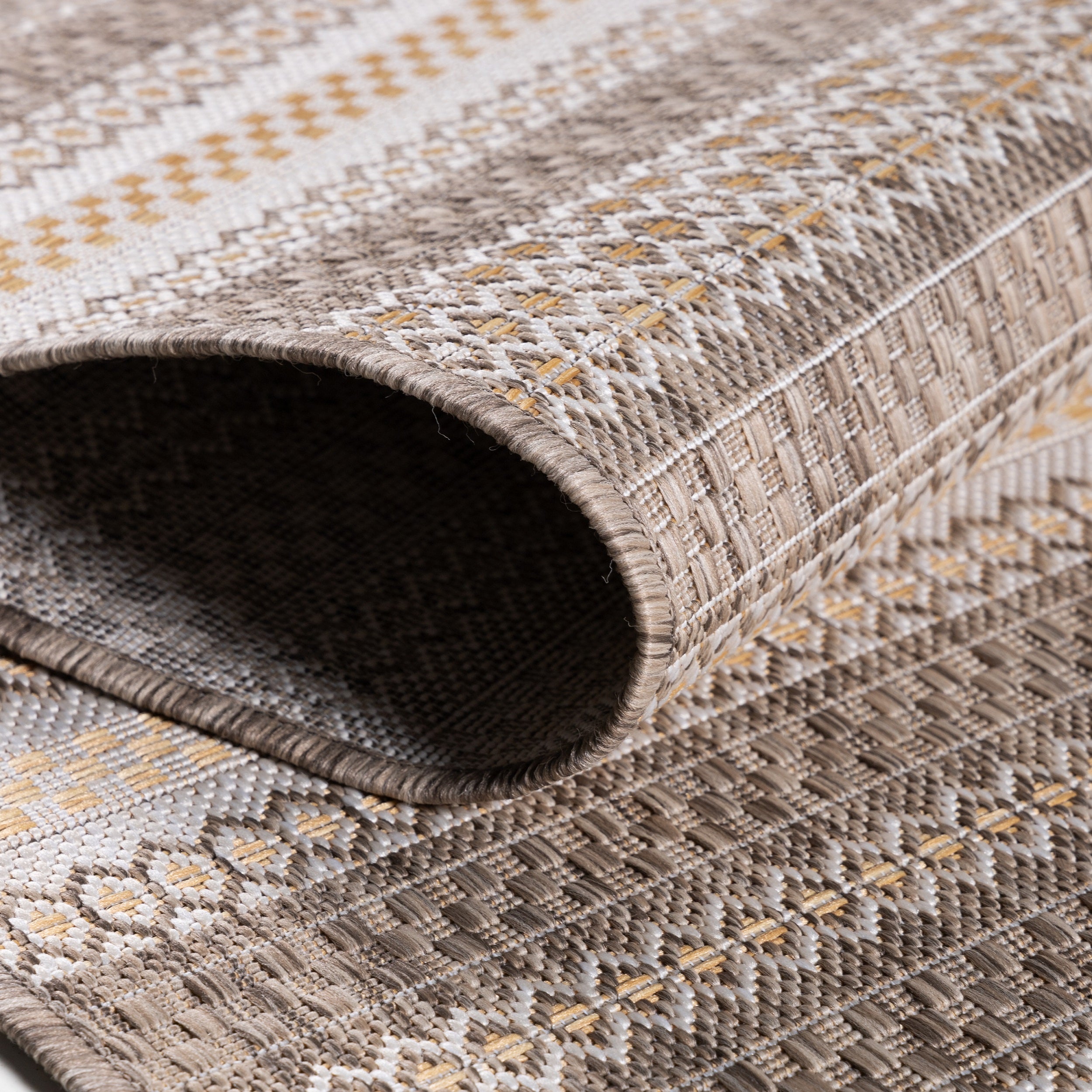 Indoor & Outdoor Rug Vintage Design Flat Weave Kitchen Rug Balcony Patio