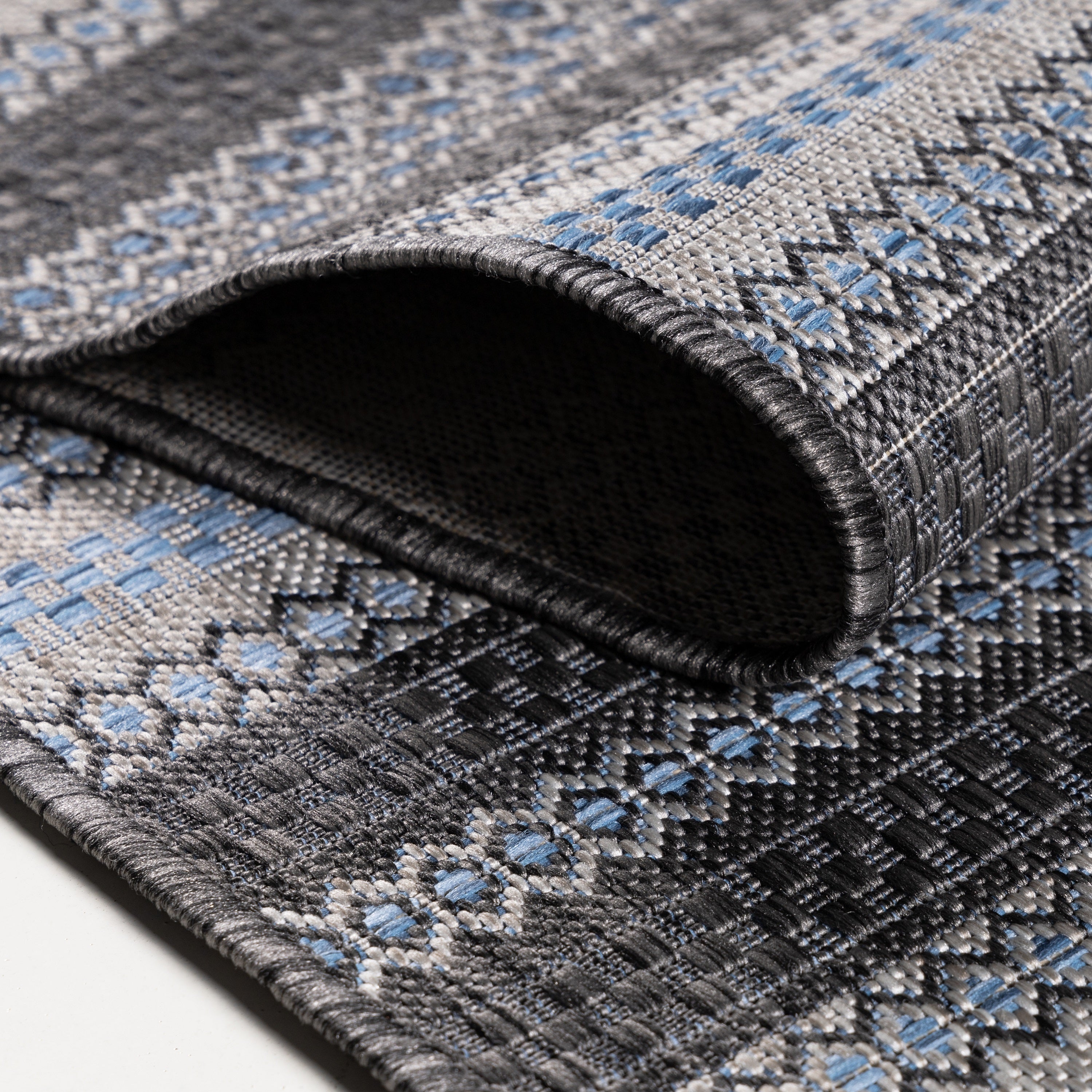 Indoor & Outdoor Rug Vintage Design Flat Weave Kitchen Rug Balcony Patio