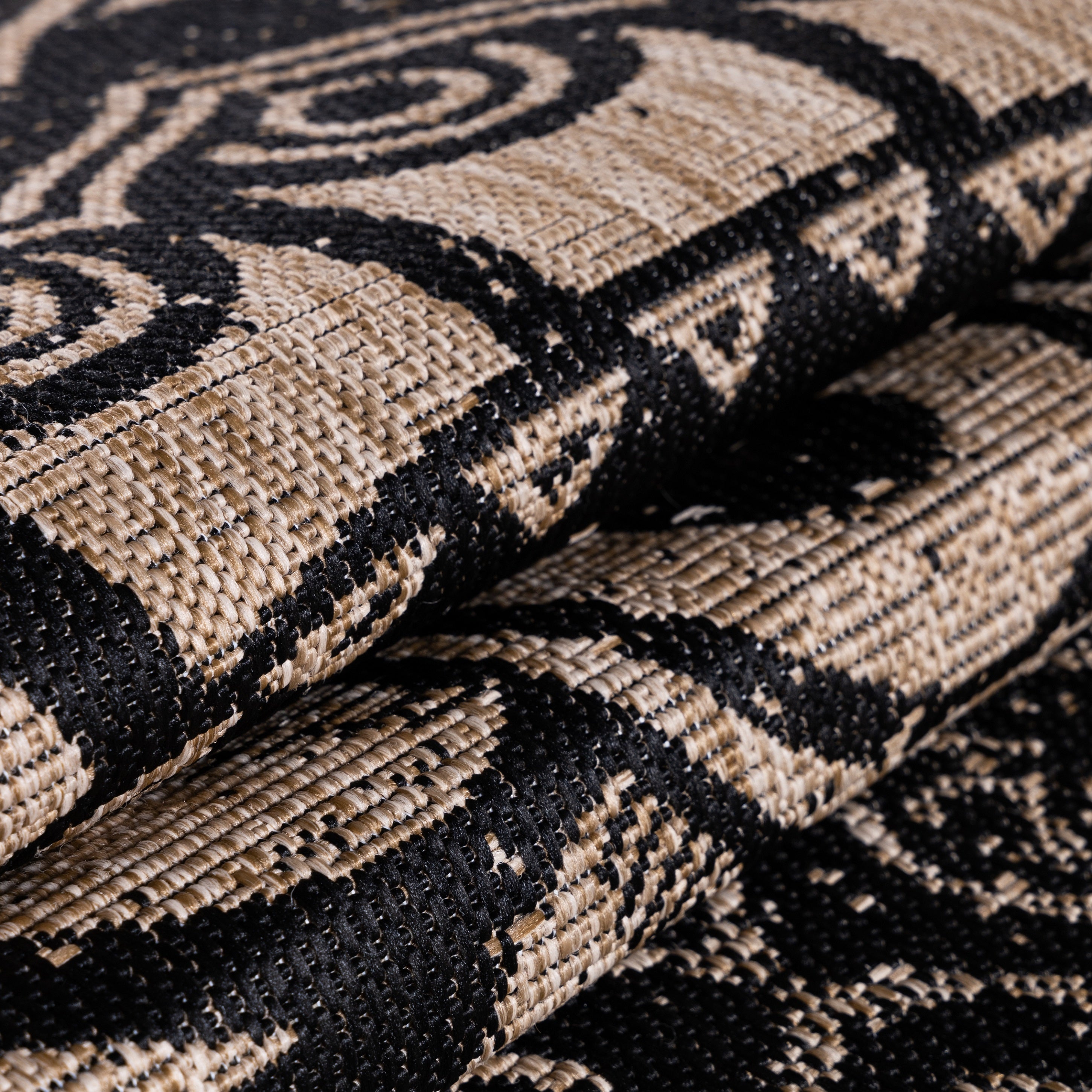 Indoor & Outdoor Rug Vintage Design Flat Weave Kitchen Rug Balcony Patio
