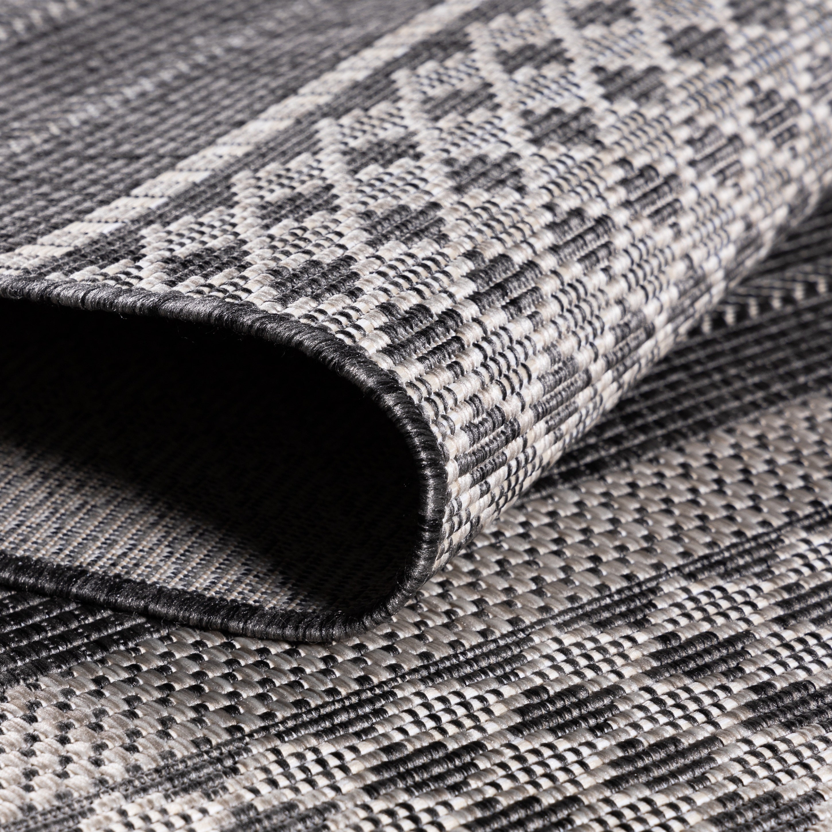 Indoor & Outdoor Rug Vintage Design Flat Weave Kitchen Rug Balcony Patio