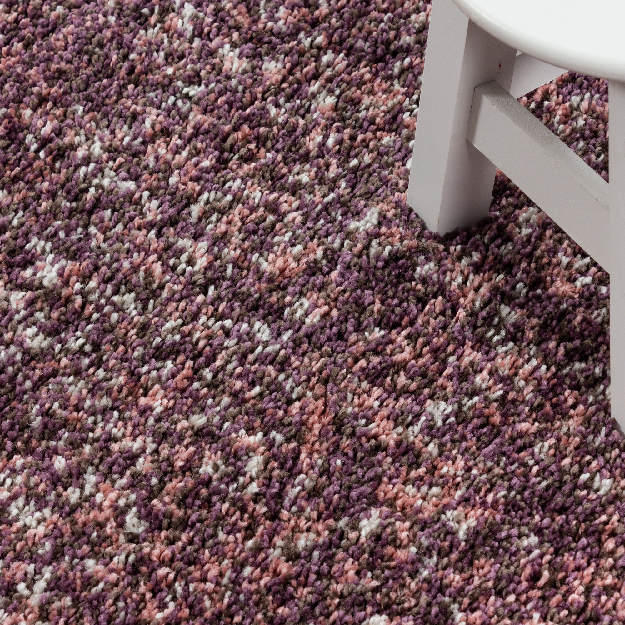Hochflor Teppich Meliert Design Shaggy Teppich Vintage-Stil Teppich Wohnzimmer