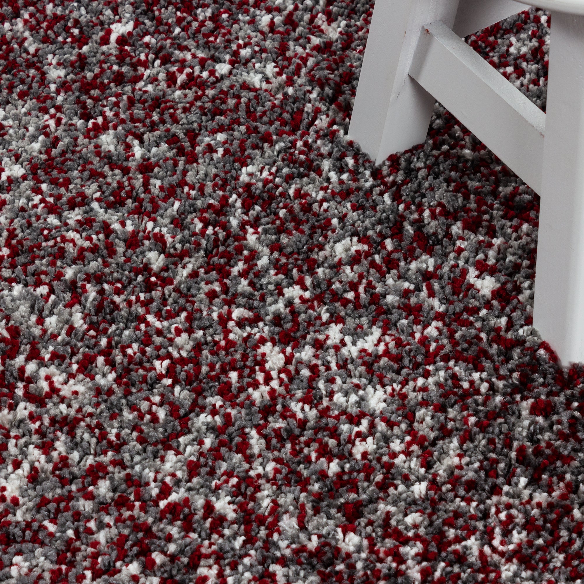 Hochflor Teppich Meliert Design Shaggy Teppich Vintage-Stil Teppich Wohnzimmer