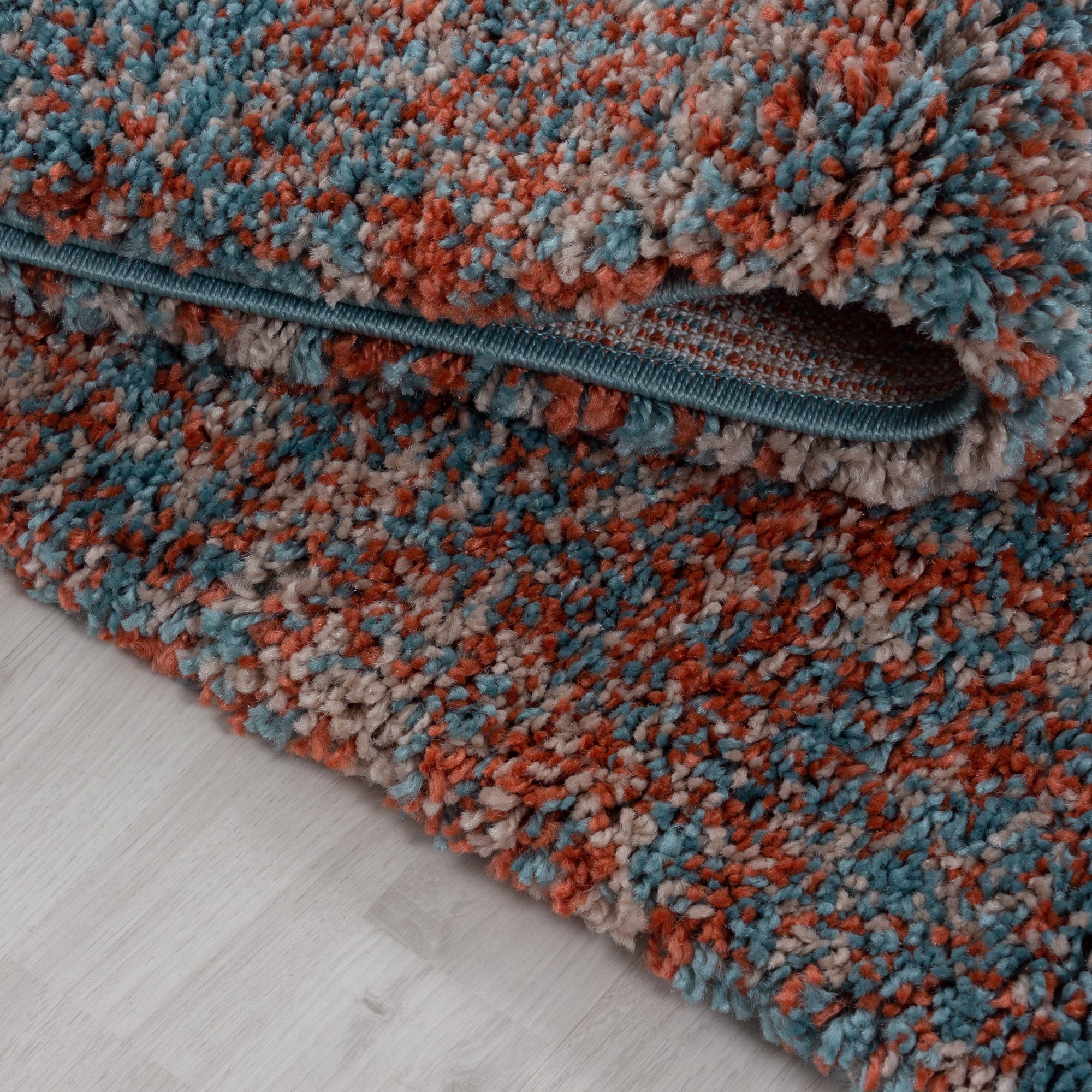 Hochflor Teppich Meliert Design Shaggy Teppich Vintage-Stil Teppich Wohnzimmer