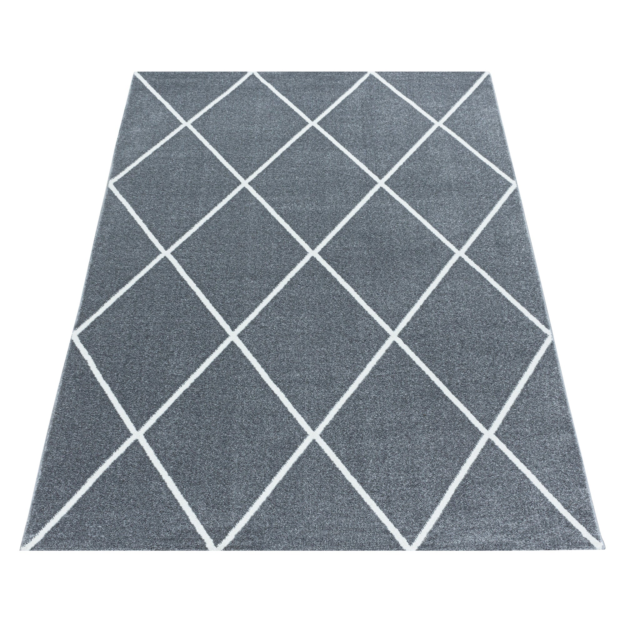 Modern Designer Kurzflor Teppich Wohnzimmer Geometrisch Design Robust