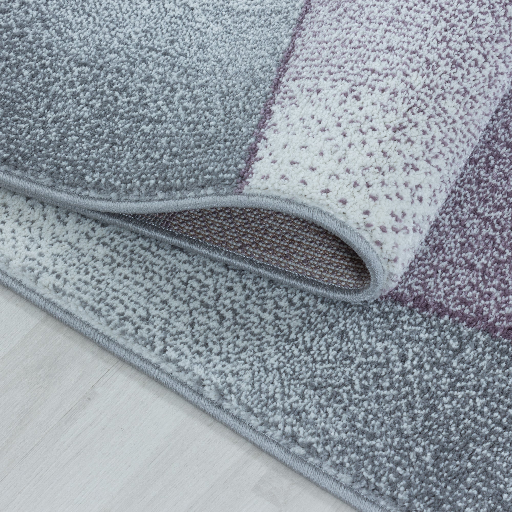 Modern Designer Kurzflor Teppich Wohnzimmer Abstrakt Design Robust Pflegeleicht