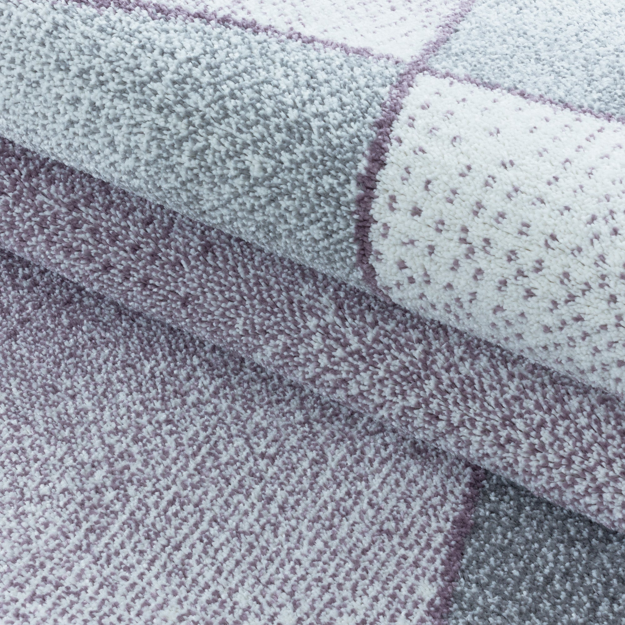 Modern Designer Kurzflor Teppich Wohnzimmer Abstrakt Design Robust Pflegeleicht