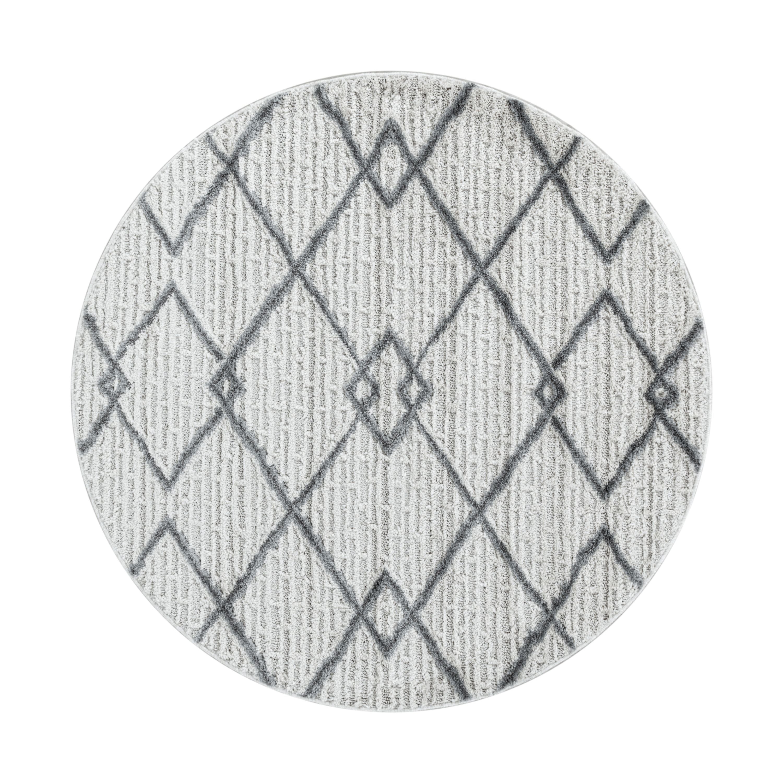 Carpet living room boho design high-low effect 3D look Scandinavian style