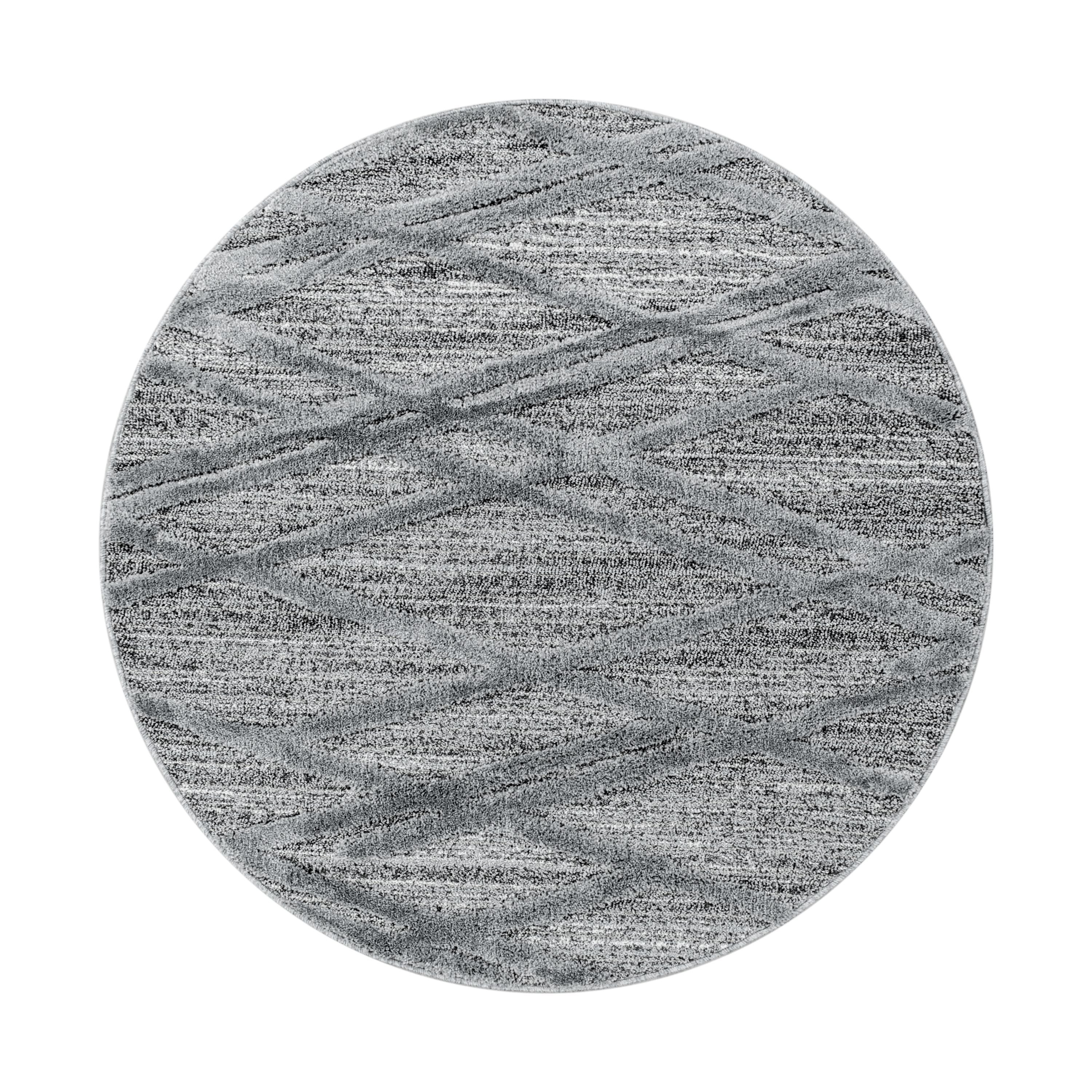 Teppich Wohnzimmer Boho Design Hoch-Tief Effekt 3D Optik Skandinavische Stil