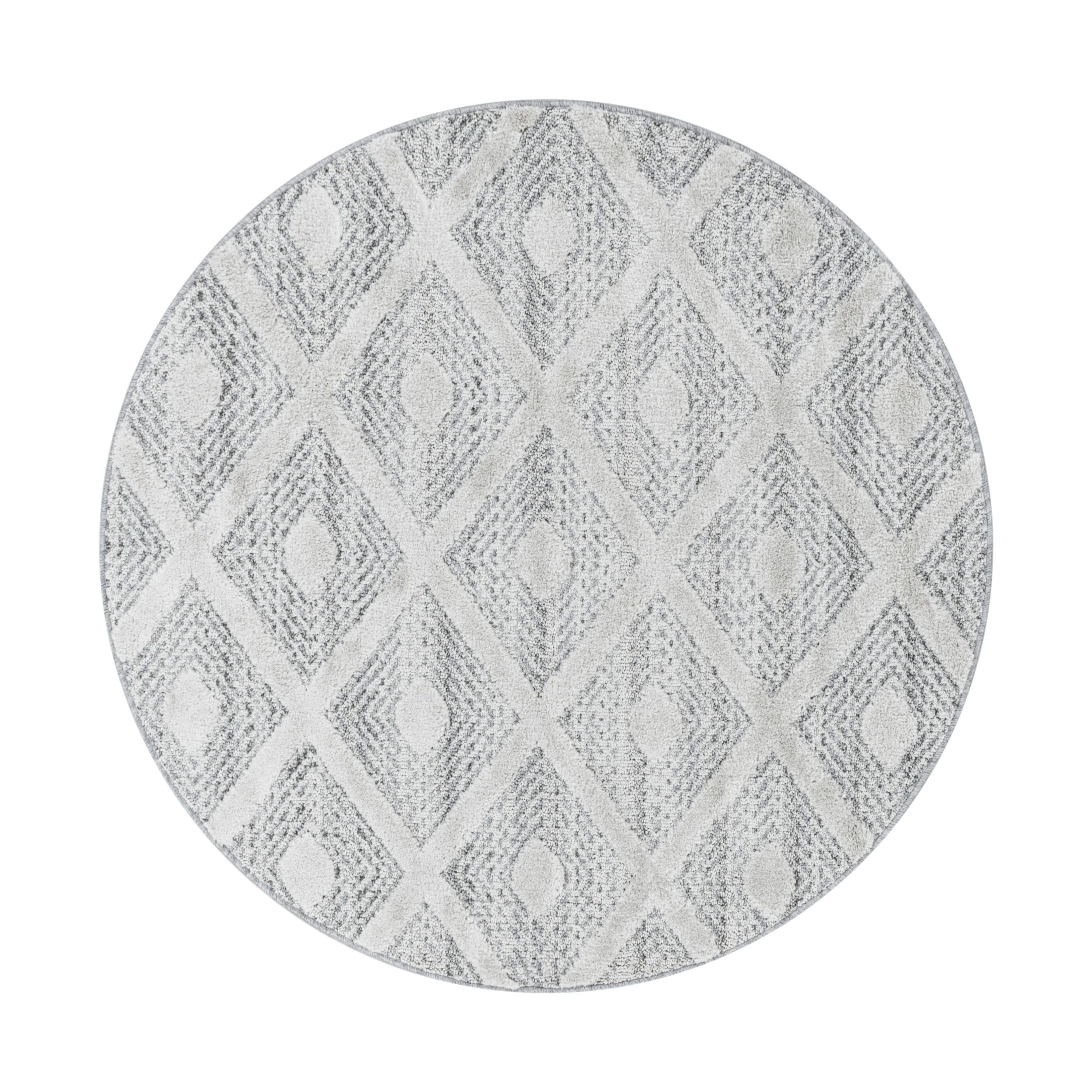Teppich Wohnzimmer Geometrisch Design Weich Hoch-Tief Effekt Skandinavische Stil