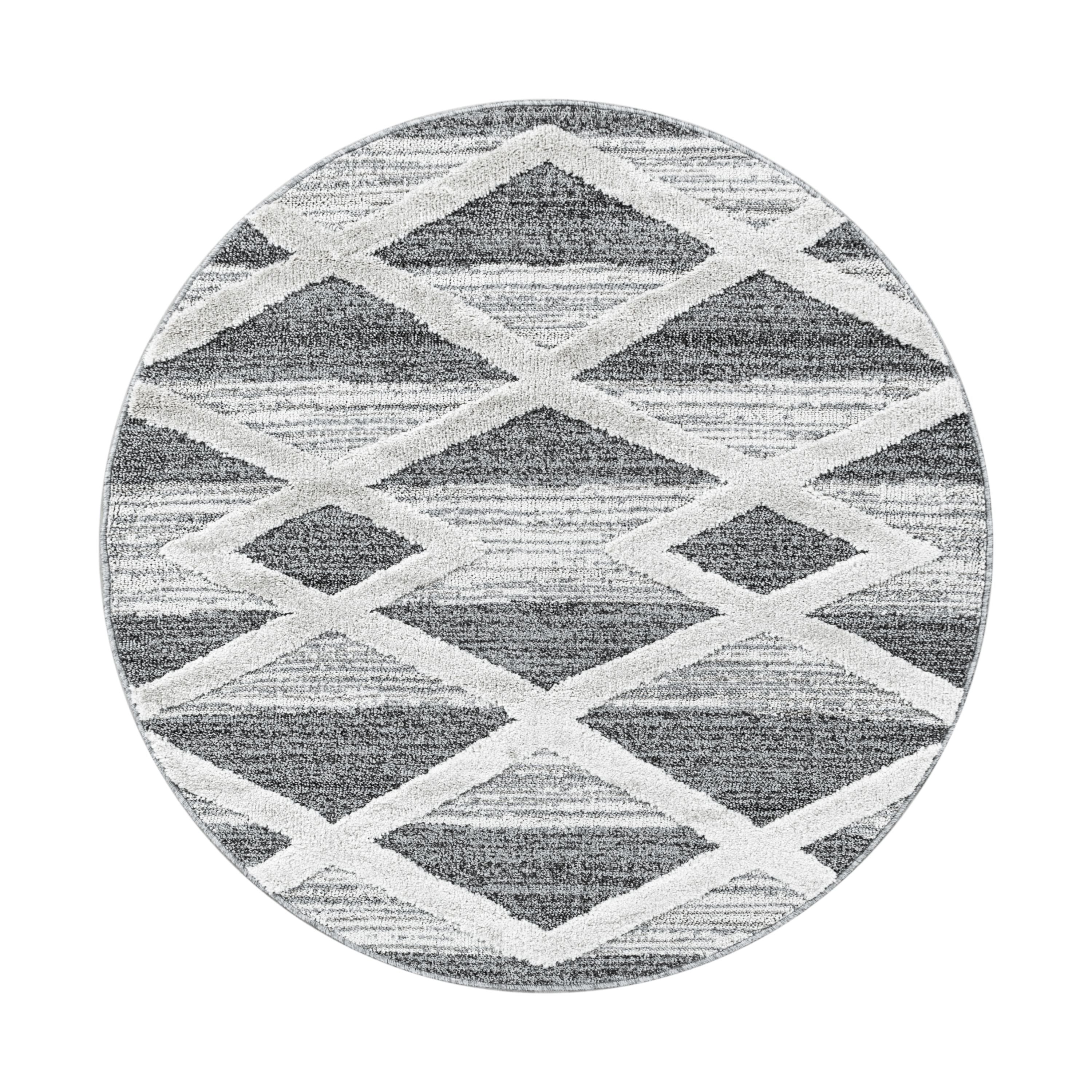 Carpet Living Room Geometric Design Soft High-Low Effect Scandinavian Style