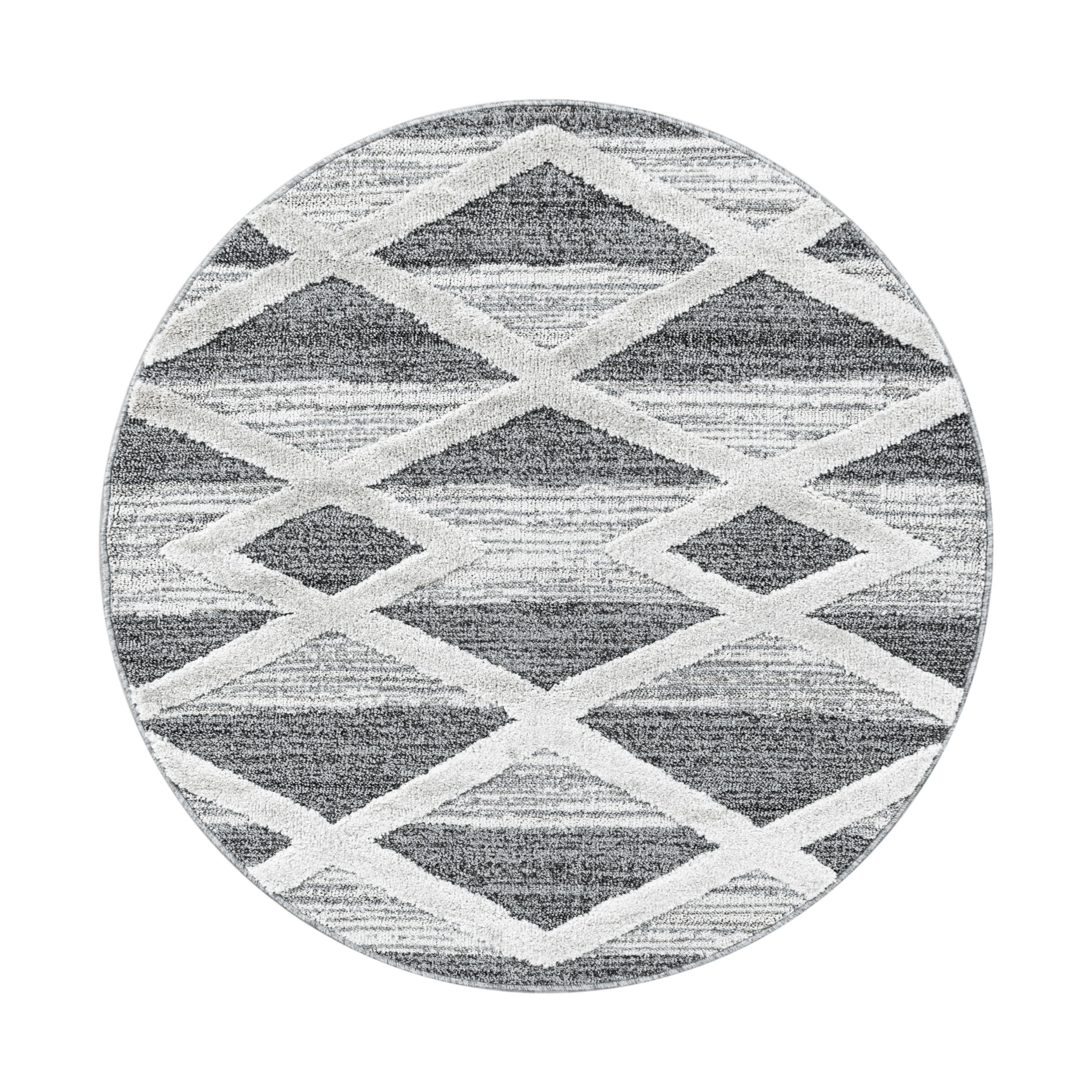 Teppich Wohnzimmer Geometrisch Design Weich Hoch-Tief Effekt Skandinavische Stil