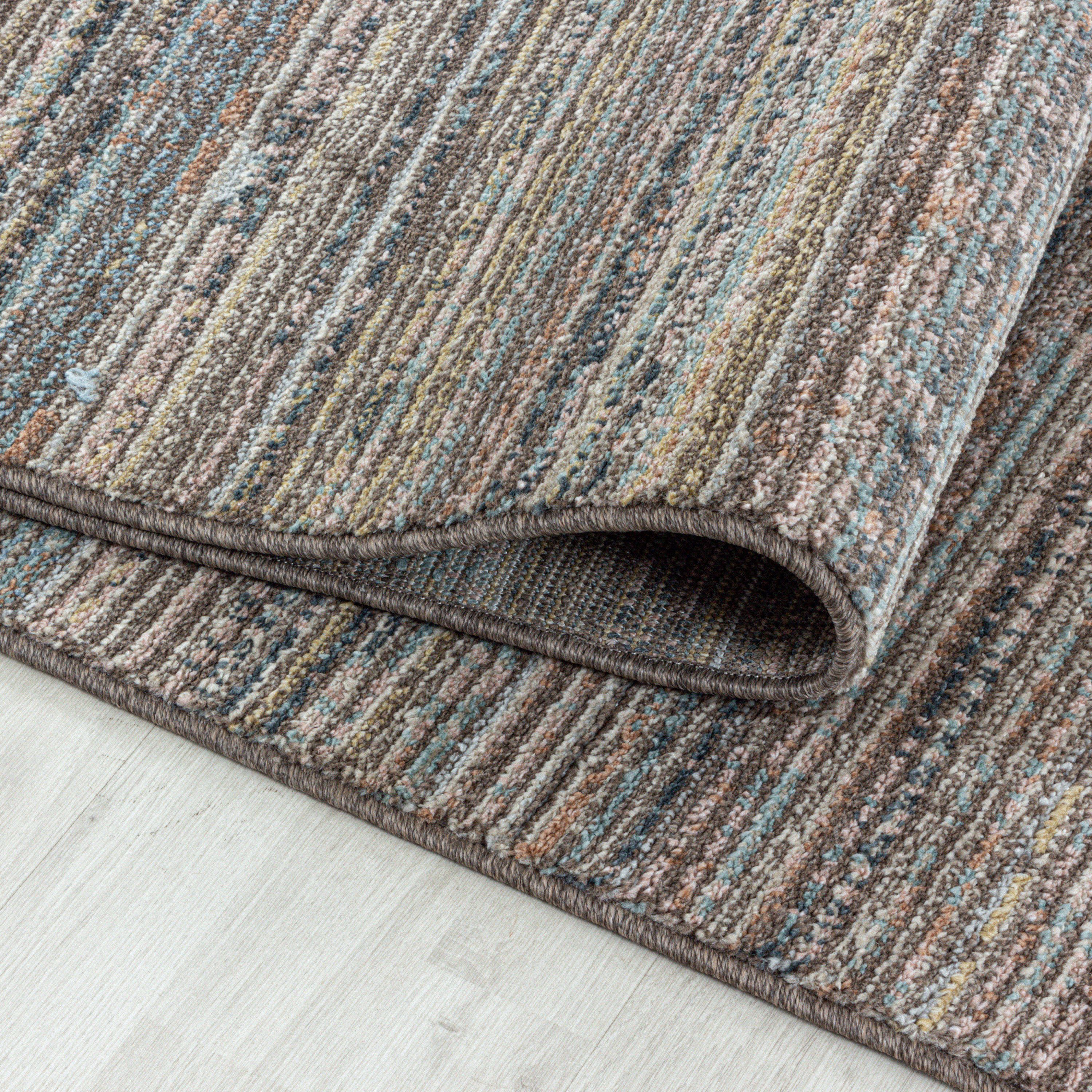 Kurzflor Teppich Wohnzimmer Modern Design Vintage-Stil Weich Pflegeleicht