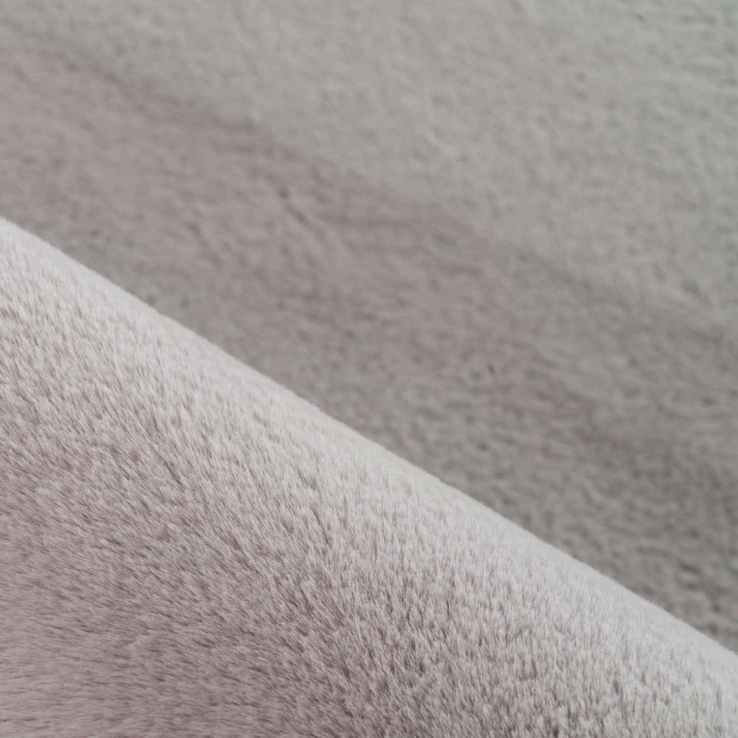 Teppich Wohnzimmer Einfarbig Fellimitat flauschig weich kuschelig Pastell Töne