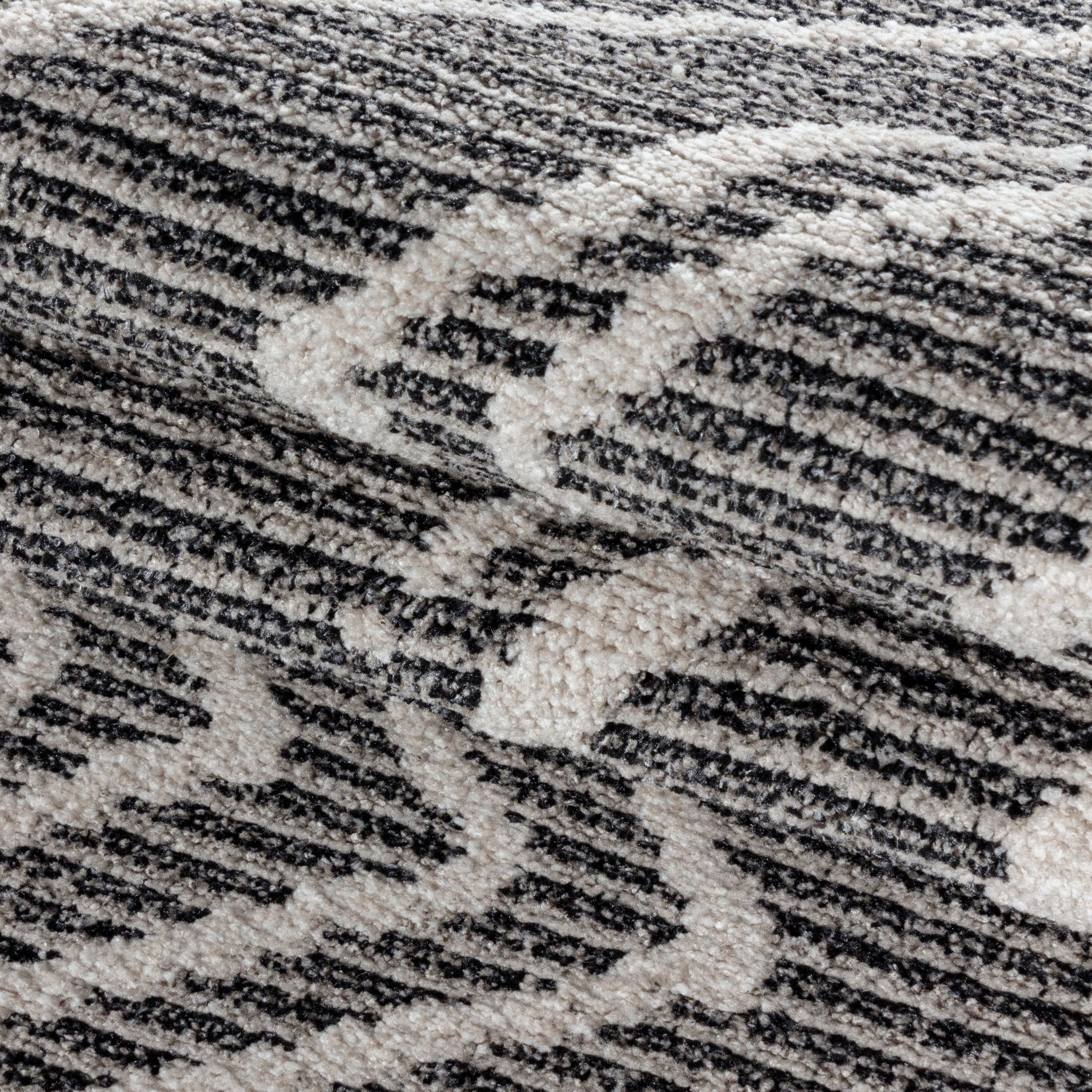 Kurzflor Teppich Wohnzimmer Berber Design Skandinavische Stil Natur Optik