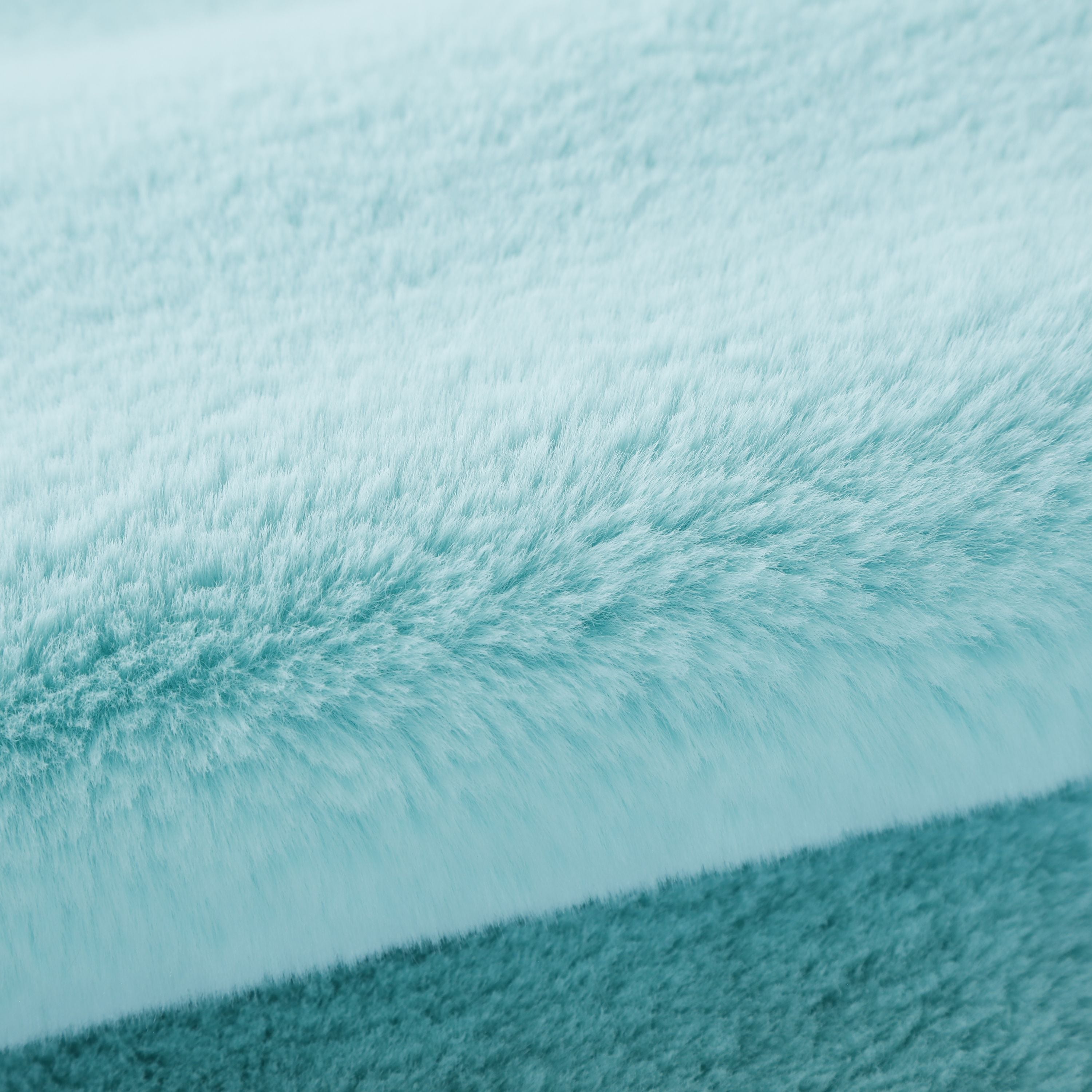 Rug plush plain cloud shape faux fur children's room super soft fur look