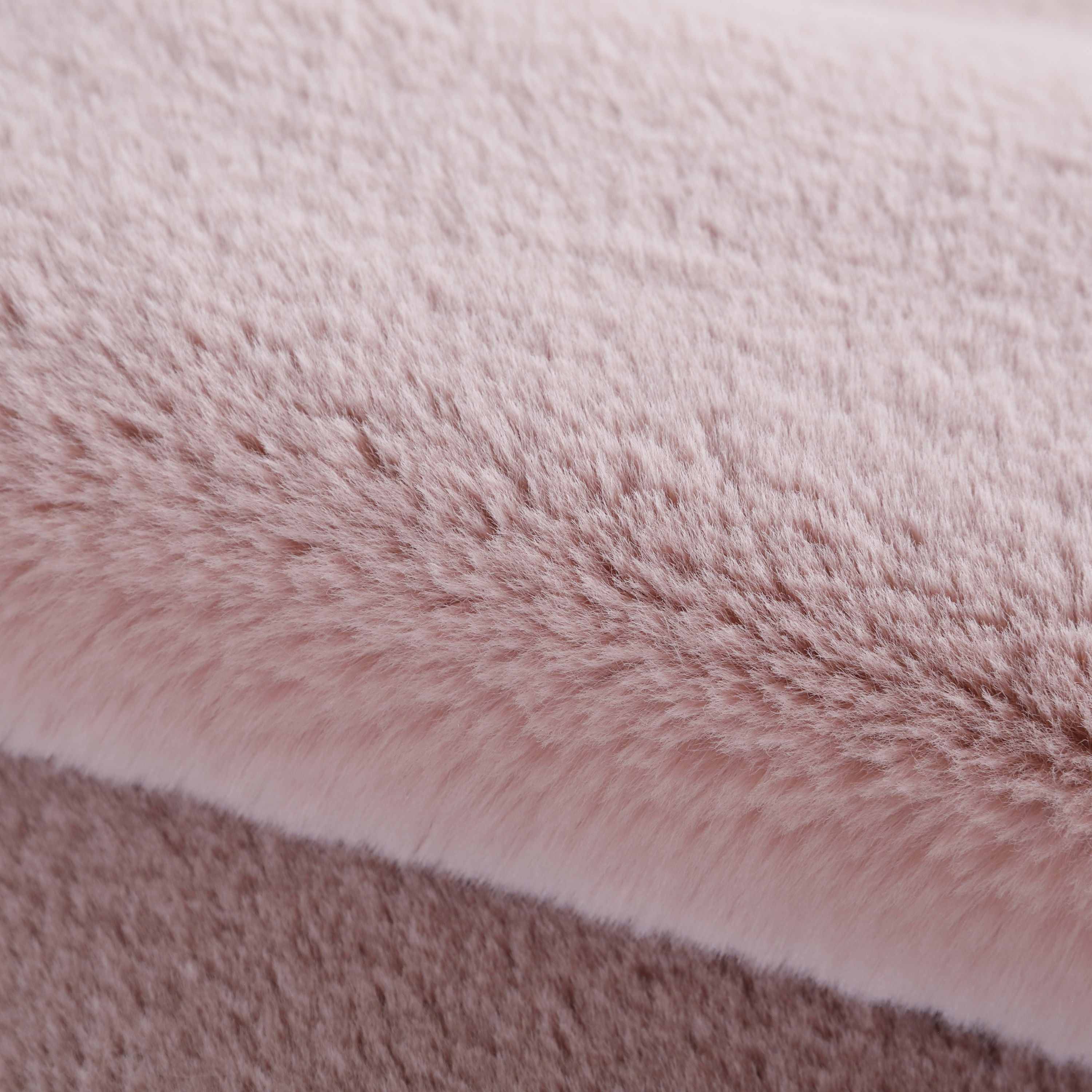 Rug plush plain cloud shape faux fur children's room super soft fur look