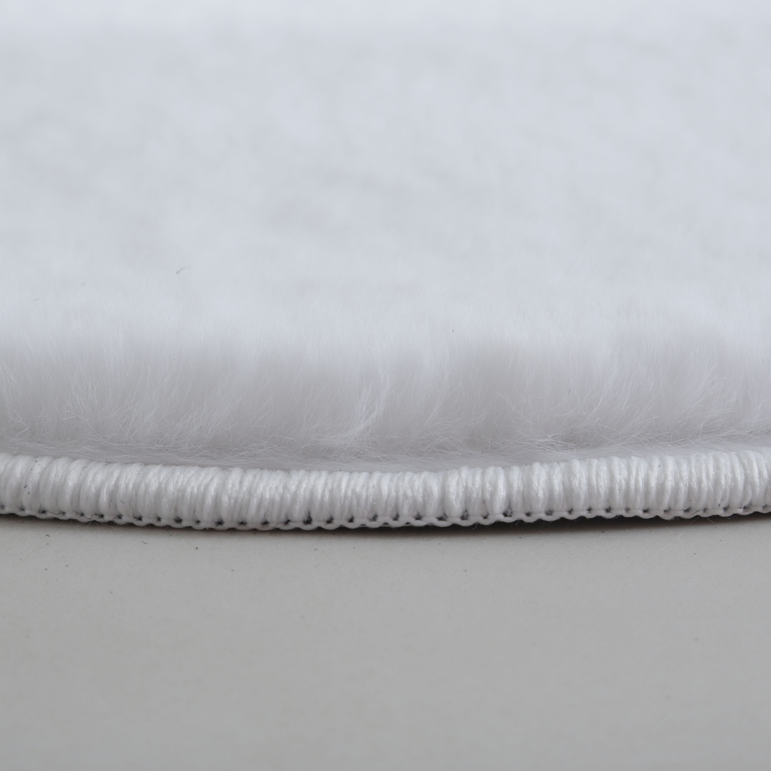 Rug plush plain cloud shape faux fur children's room super soft fur look