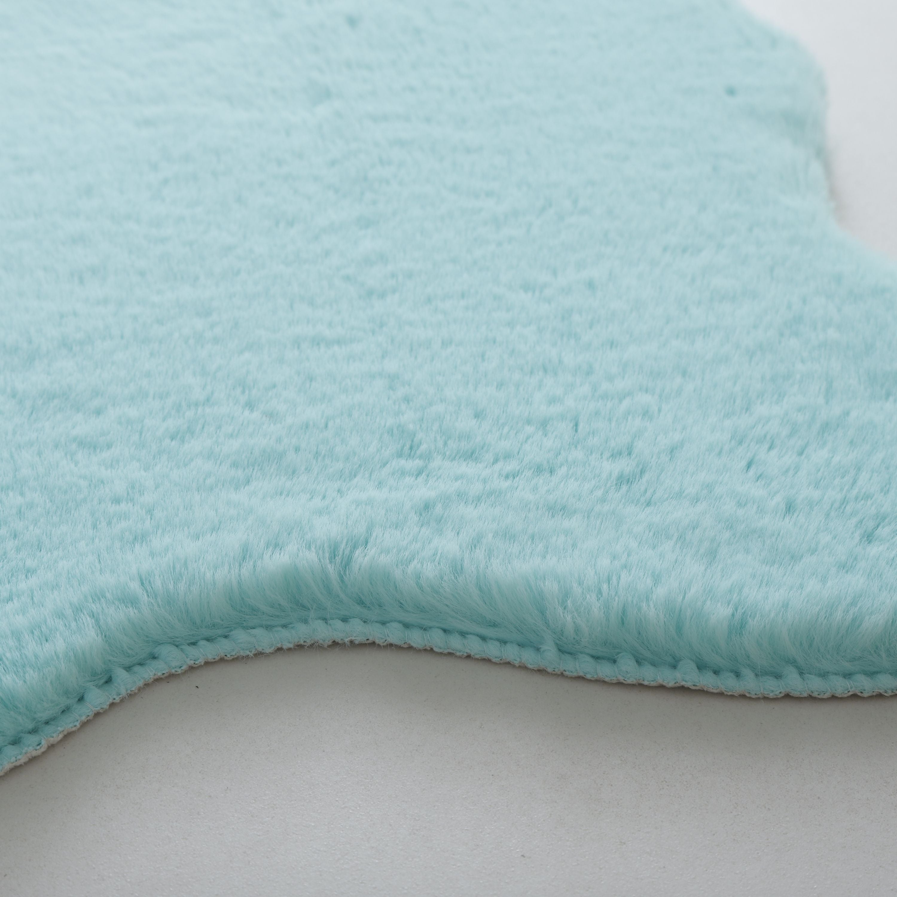 Tapis peluche uni forme peau de mouton tapis fausse fourrure chambre aspect fourrure