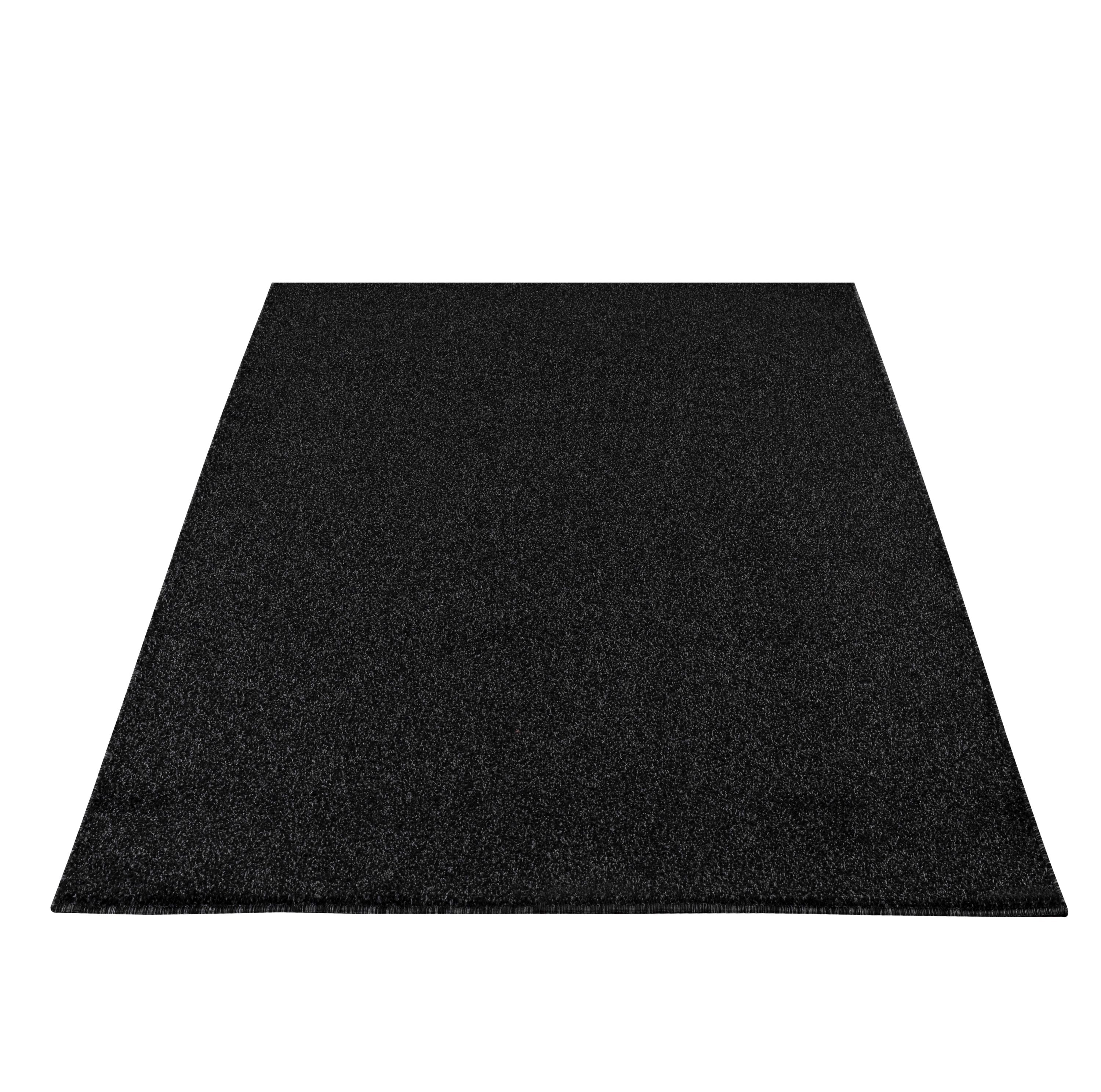 Tapis uni à poils courts pour salon, doux et moderne, dos design en feutre