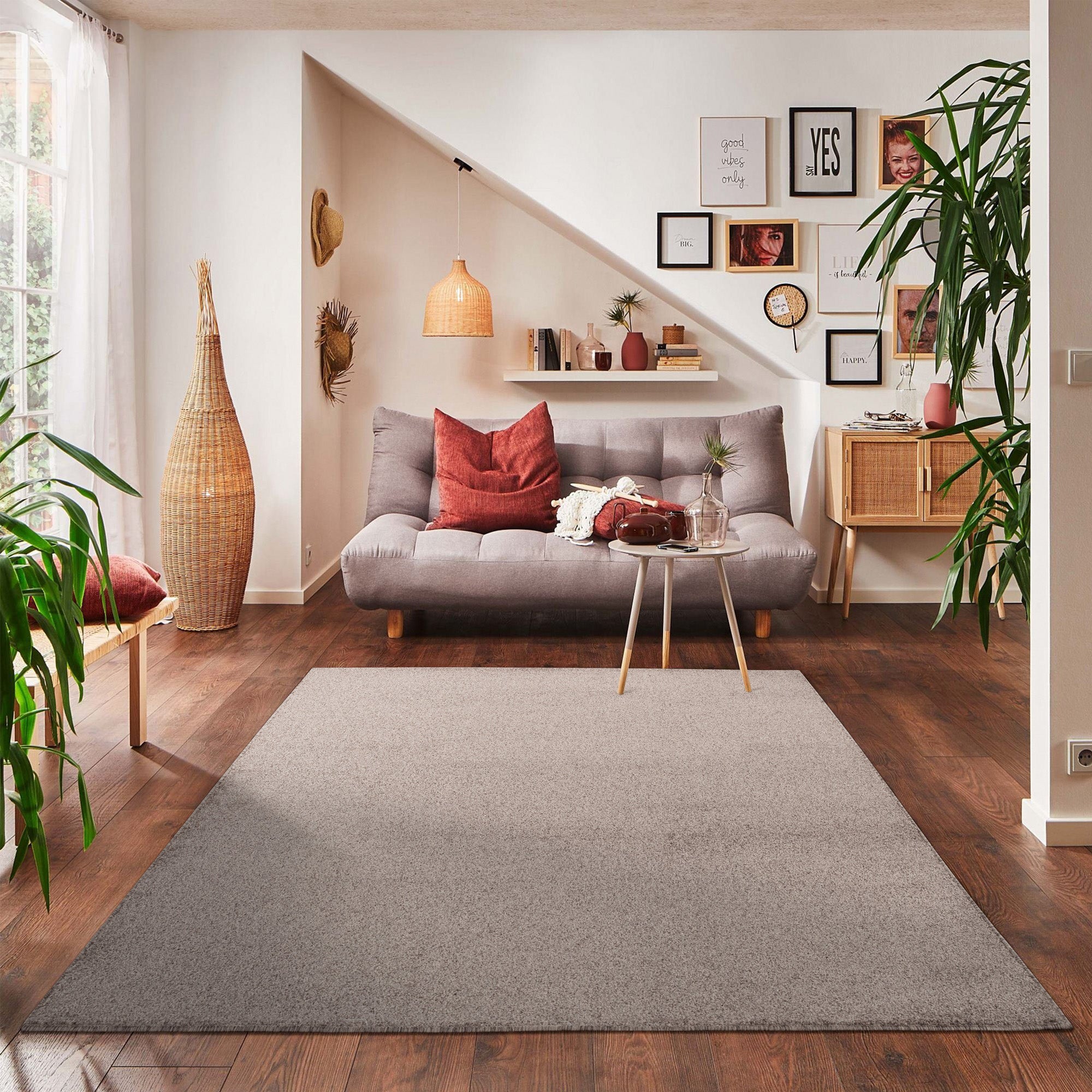 Solid color rug for living room, bedroom, runner, kitchen, short pile, soft