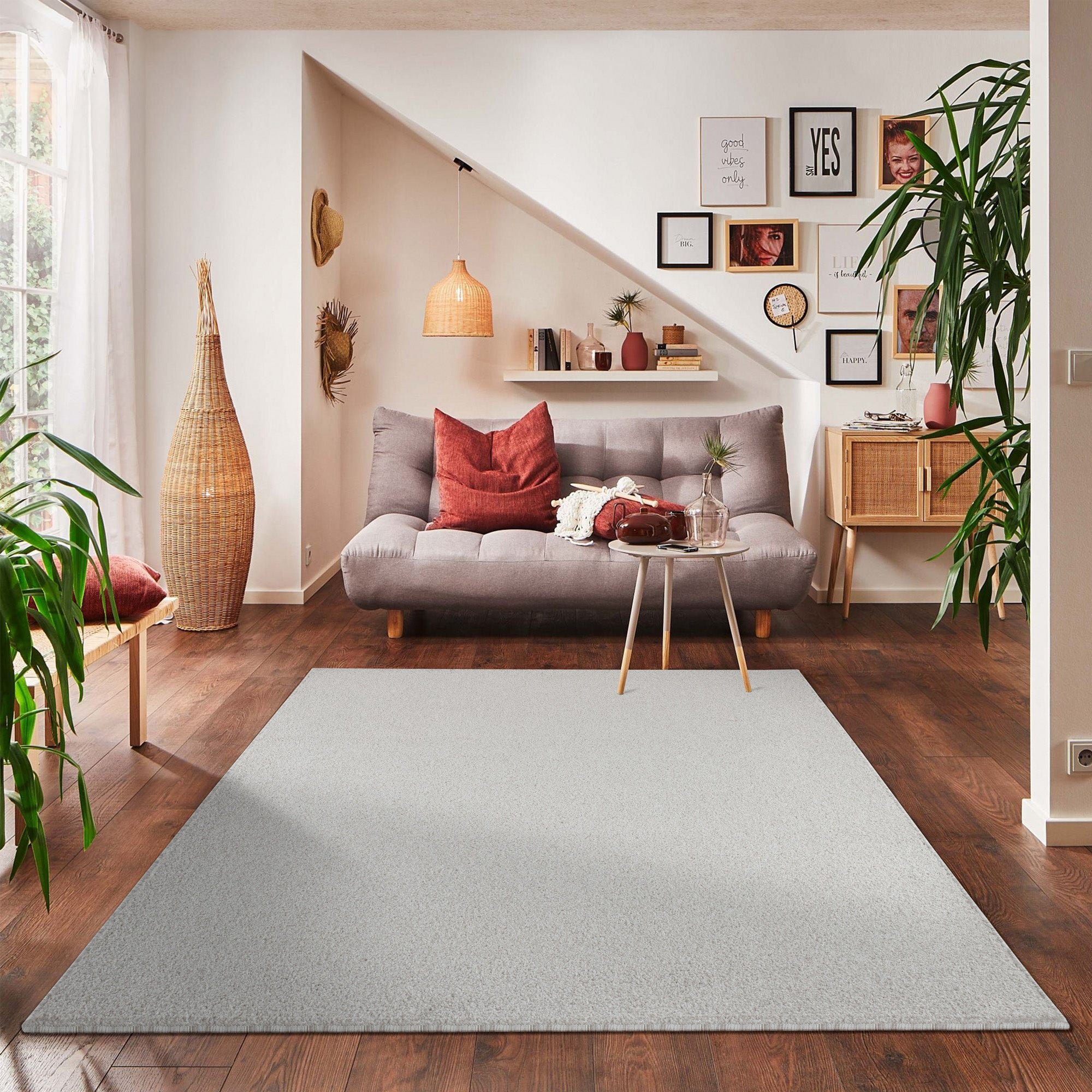 Solid color rug for living room, bedroom, runner, kitchen, short pile, soft