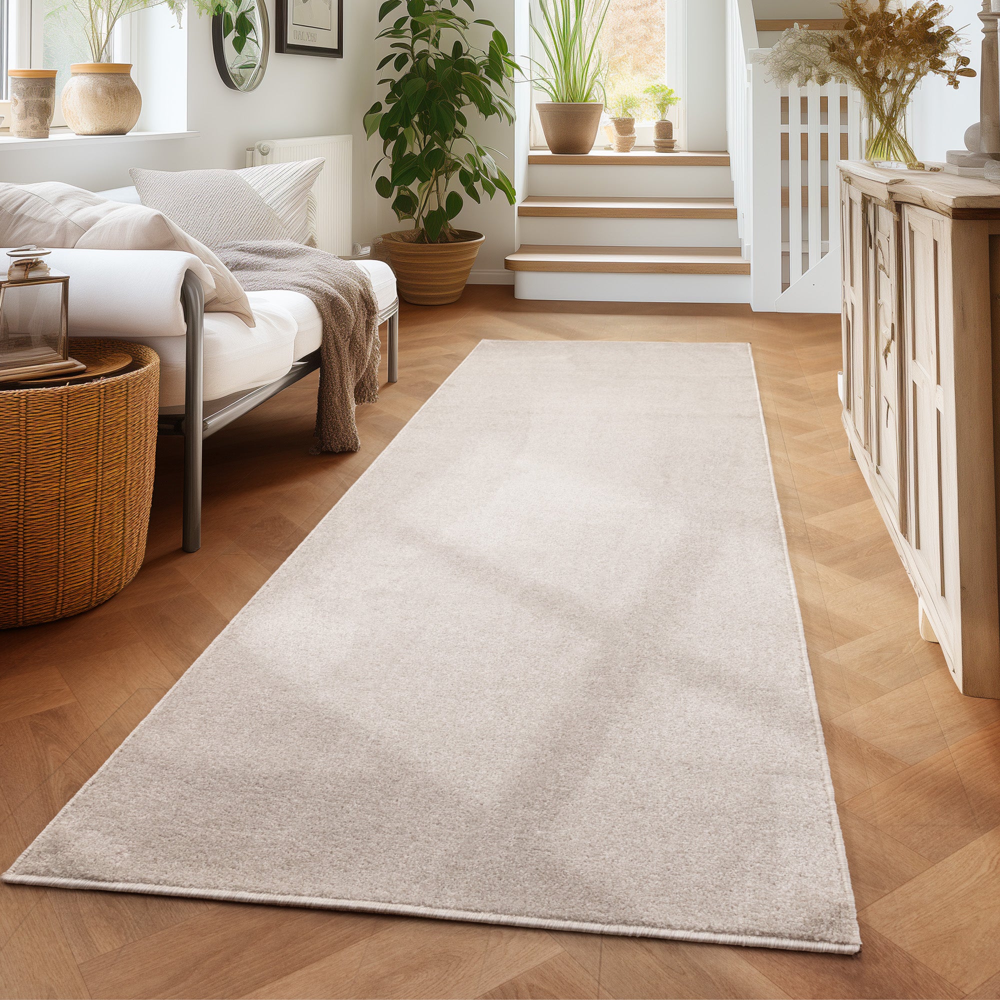Solid color rug for living room, bedroom, runner, kitchen, short pile, soft