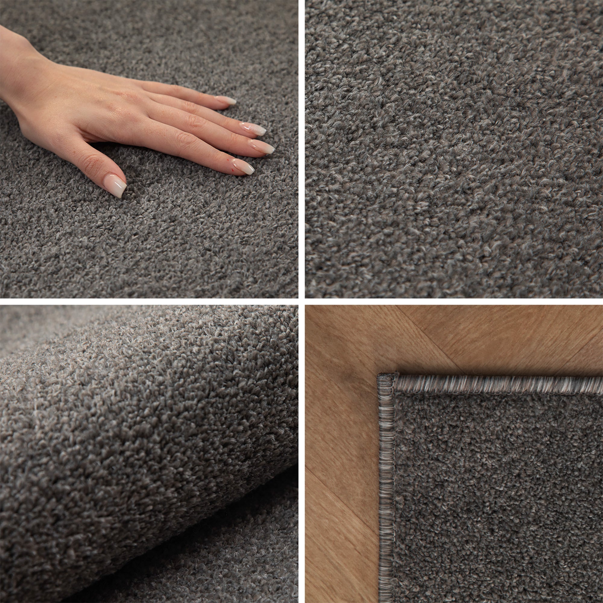 Solid color rug for living room, bedroom, runner, kitchen, short pile, soft