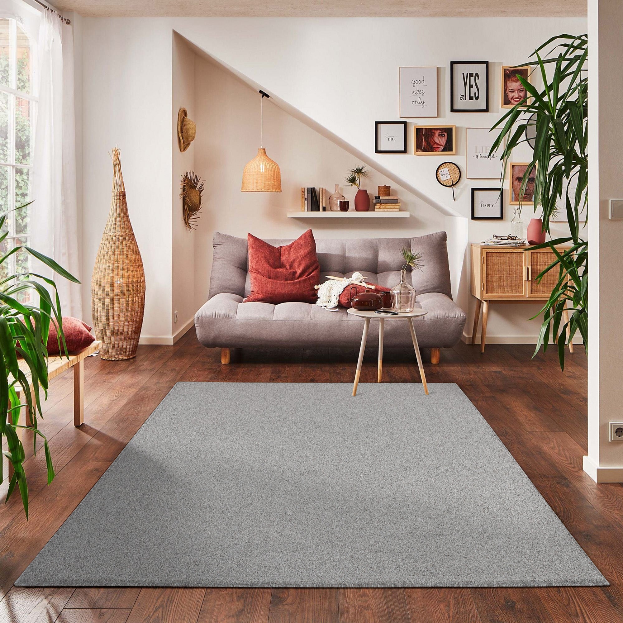 Solid color rug for living room, bedroom, runner, kitchen, short pile, soft