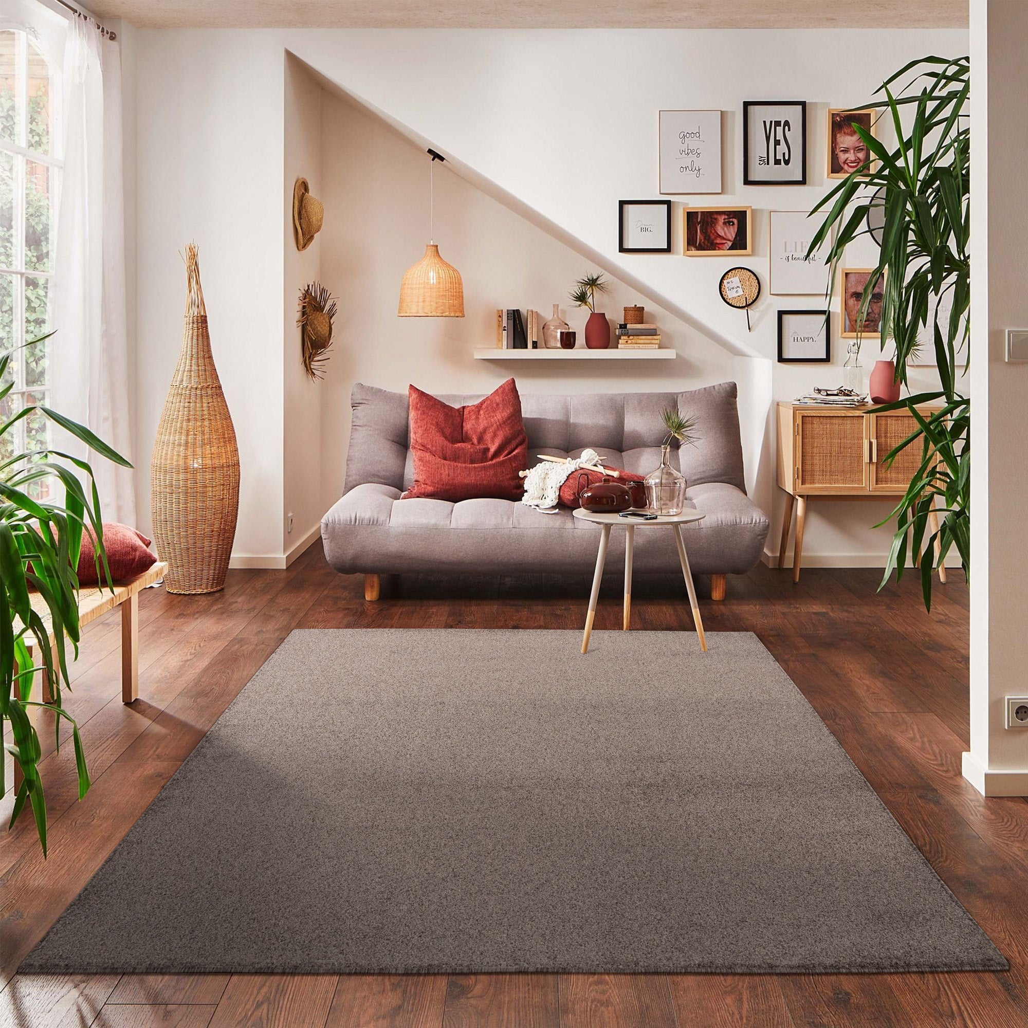 Solid color rug for living room, bedroom, runner, kitchen, short pile, soft