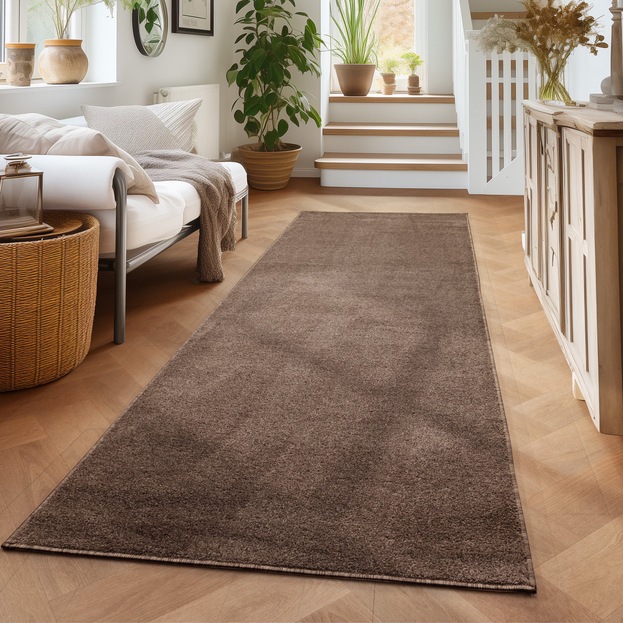 Solid color rug for living room, bedroom, runner, kitchen, short pile, soft