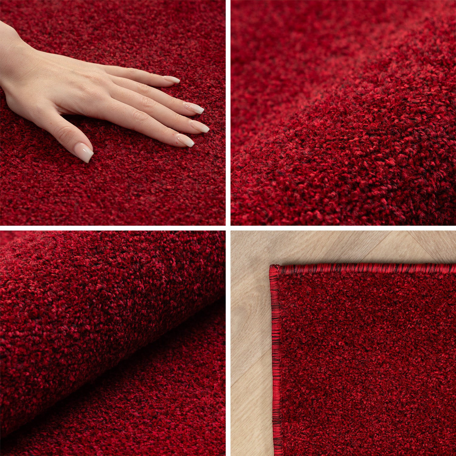 Solid color rug for living room, bedroom, runner, kitchen, short pile, soft