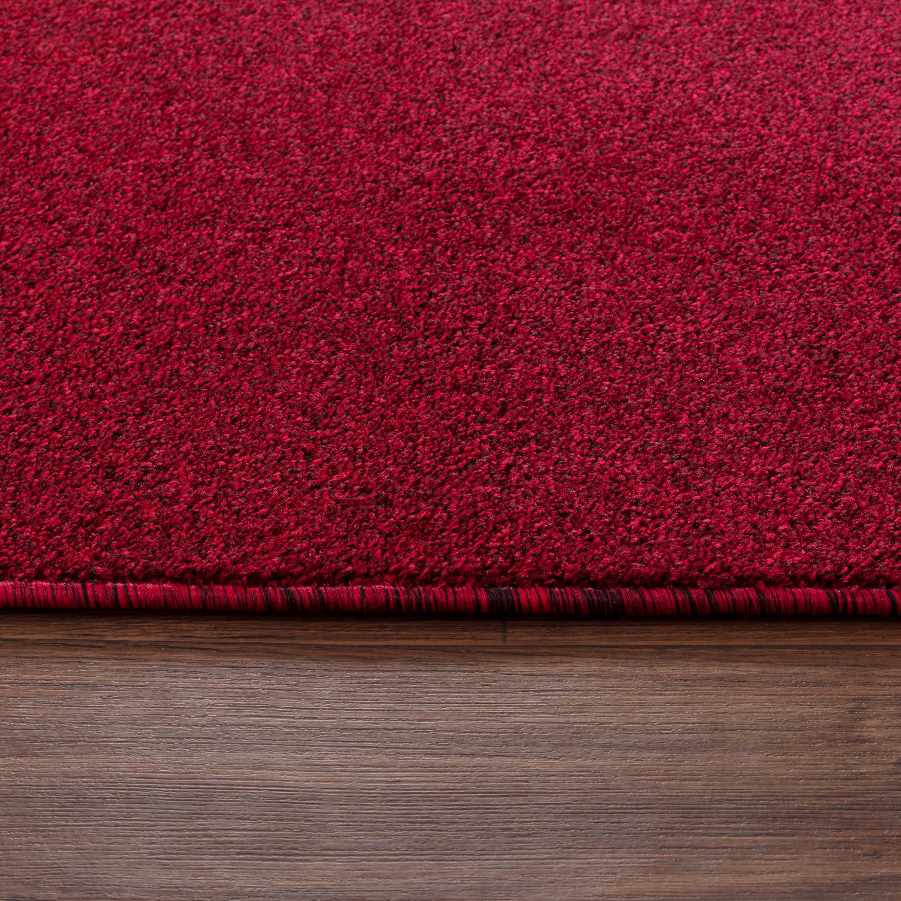 Tapis uni à poils courts pour salon, doux et moderne, dos design en feutre