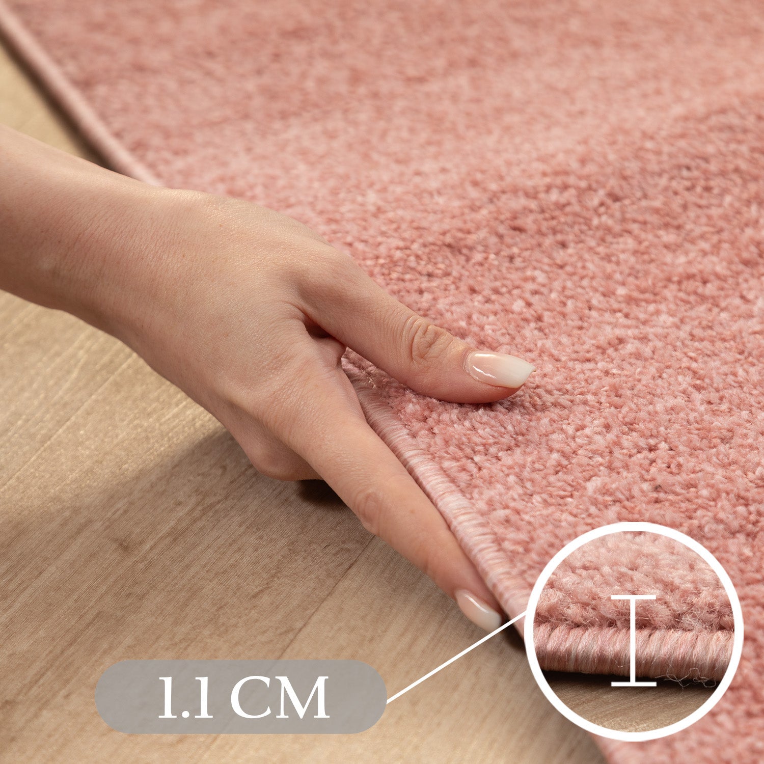 Solid color rug for living room, bedroom, runner, kitchen, short pile, soft