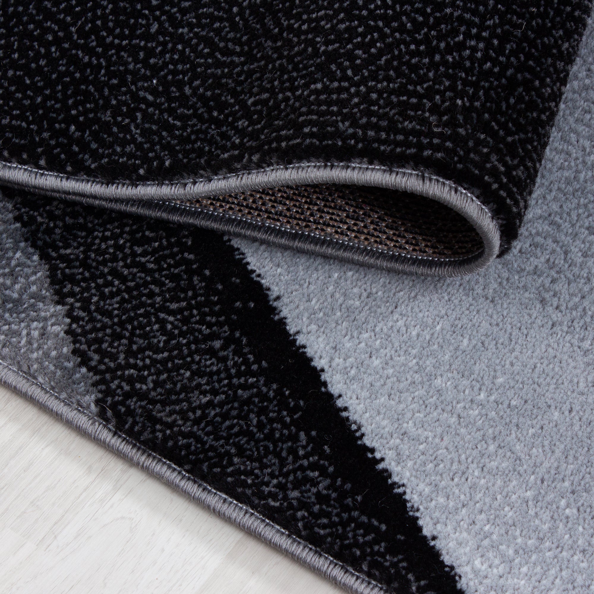 Modern Kurzflor Teppich Wohnzimmer Abstrakt Wellen Design Pflegeleicht