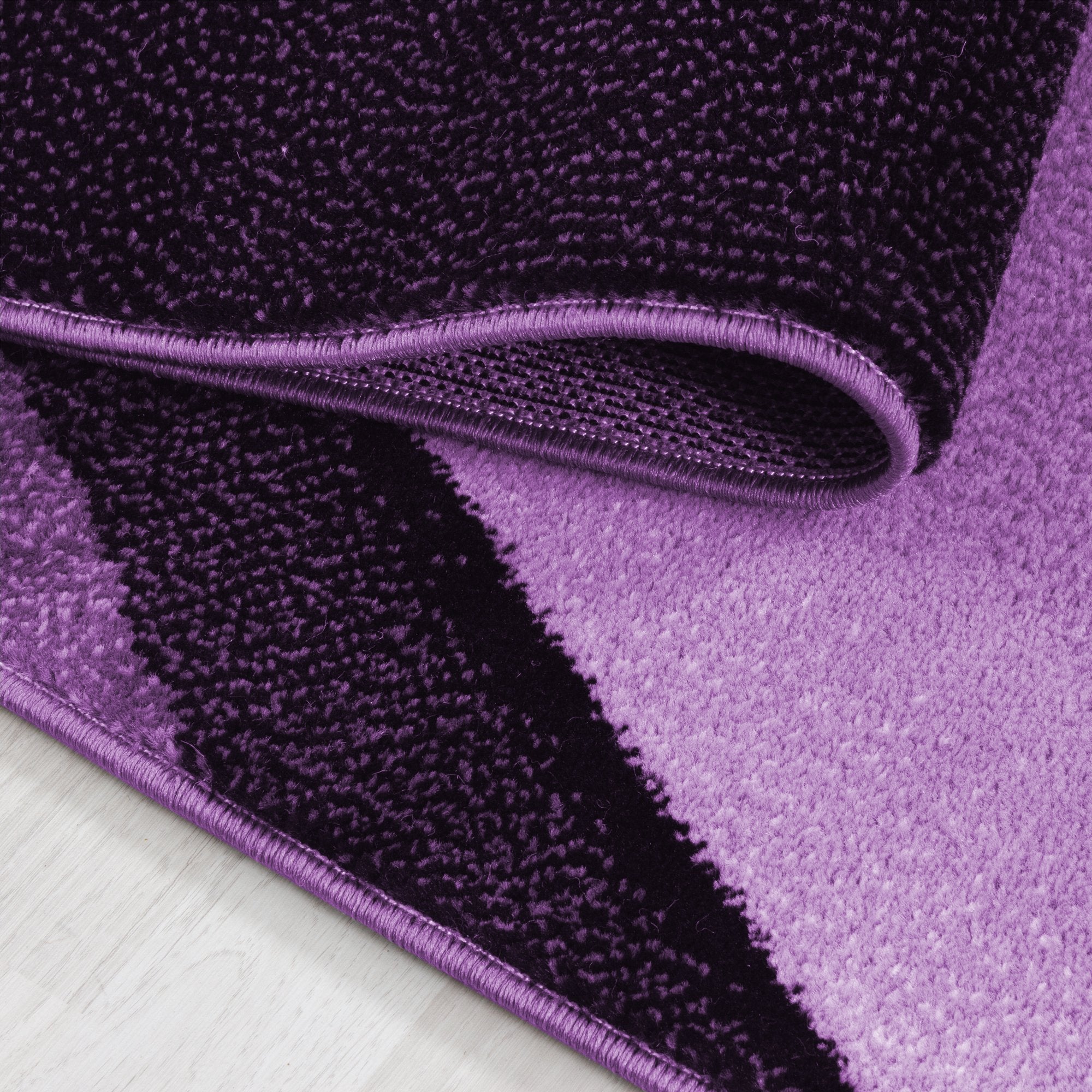 Modern Kurzflor Teppich Wohnzimmer Abstrakt Wellen Design Pflegeleicht