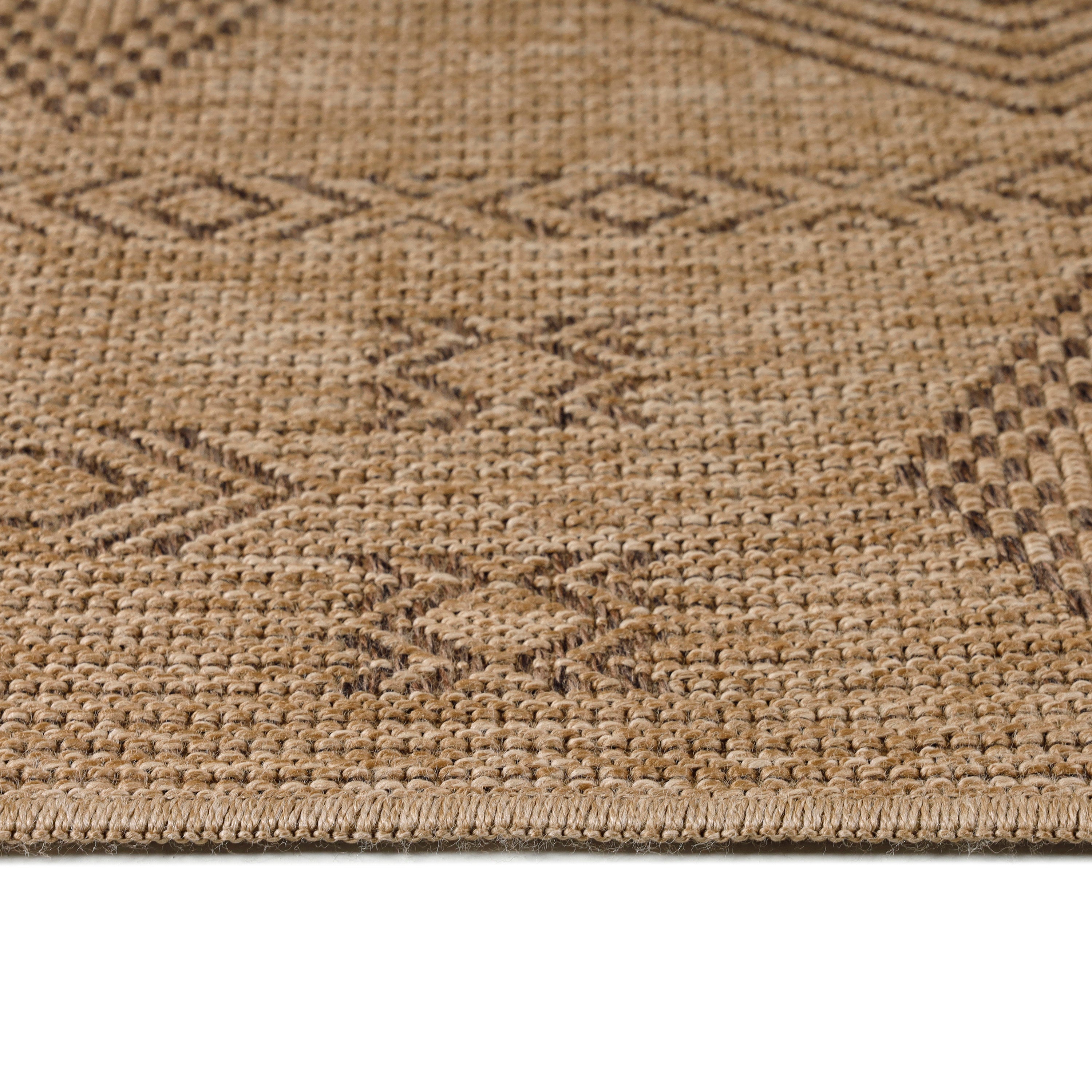 Indoor & Outdoor Rug Weatherproof Vintage Design Natural Look Kitchen Balcony Patio