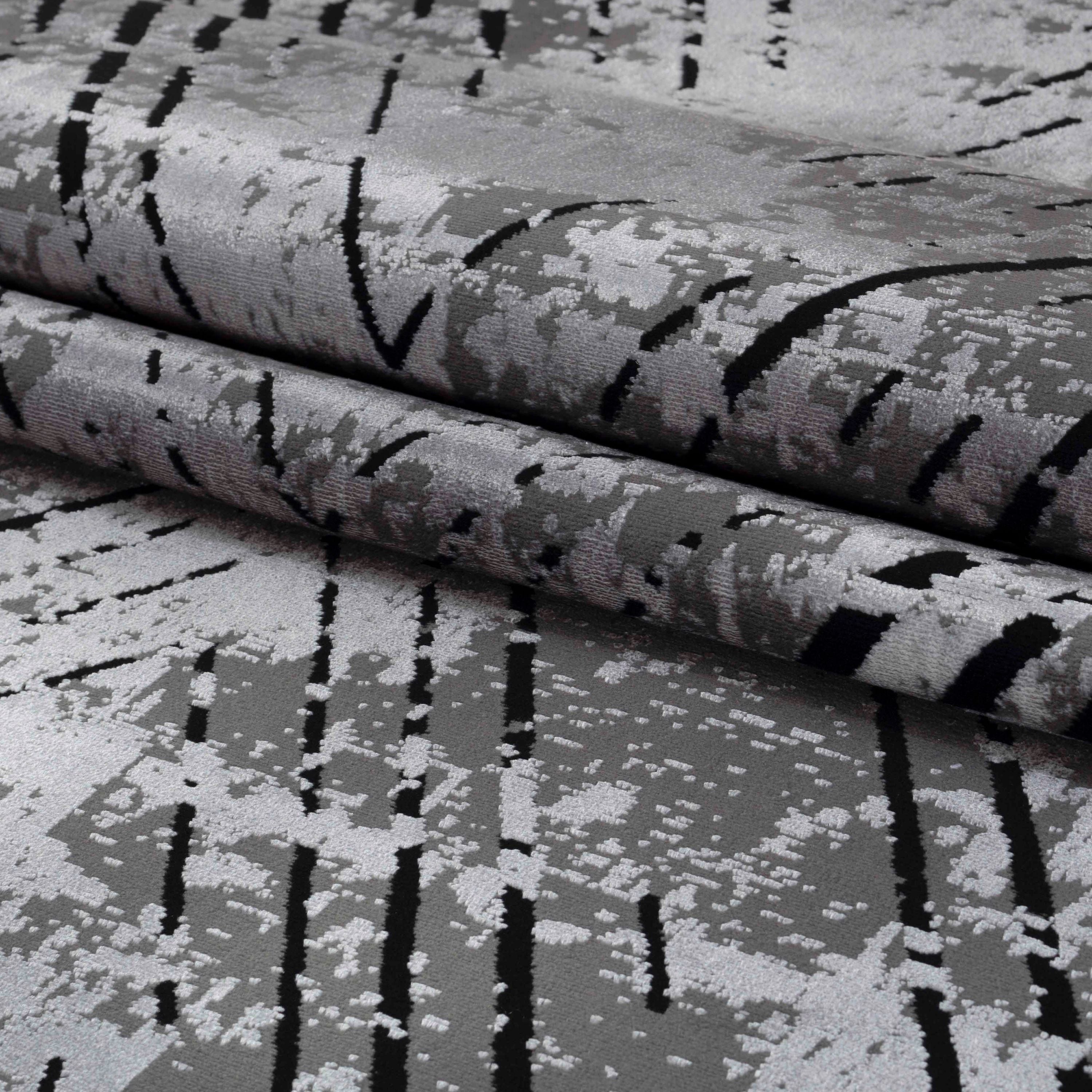 Modern short pile thin carpet vintage design viscose look carpet living room