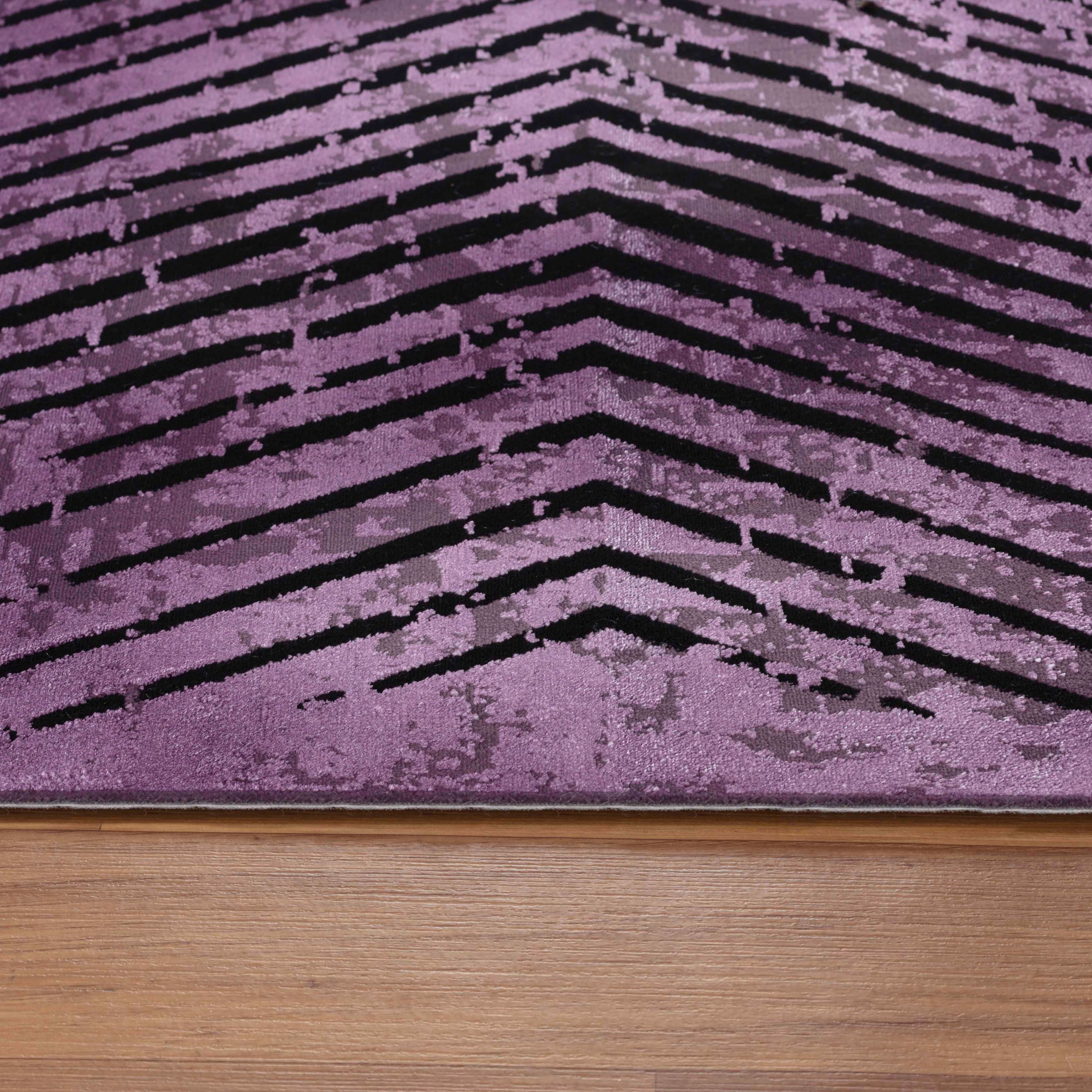 Modern short pile thin carpet vintage design viscose look carpet living room