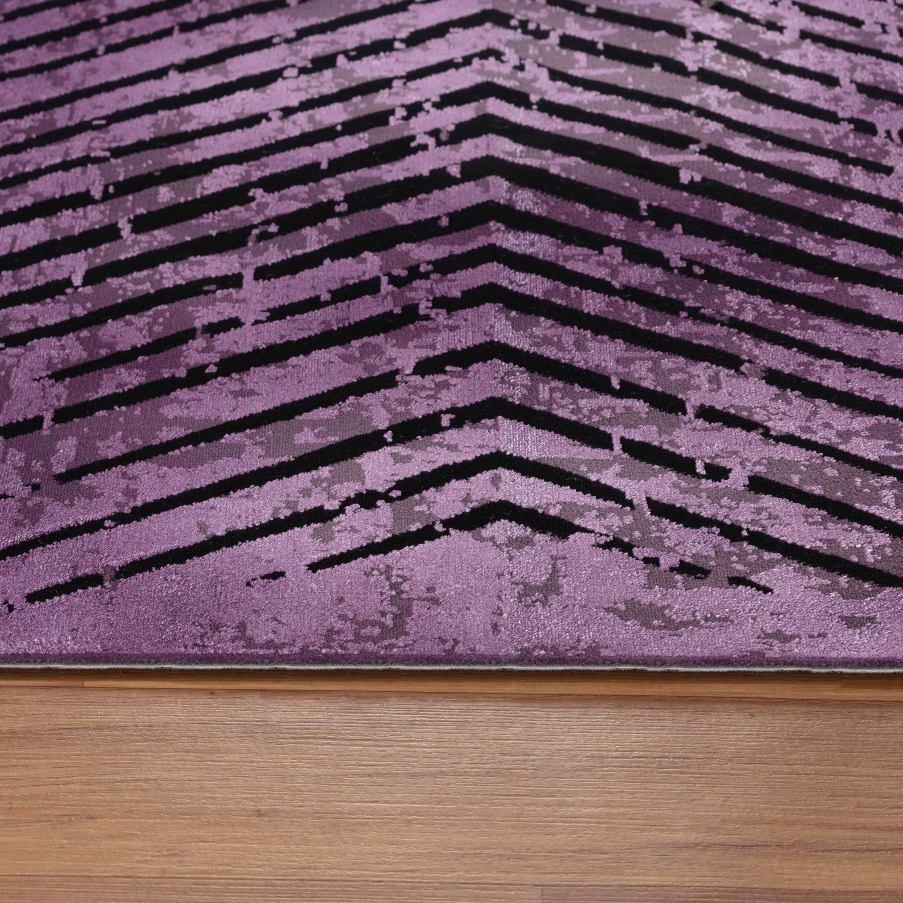 Modern Kurzflor Dünner Teppich Vintage Design Viskose Optik Teppich Wohnzimmer