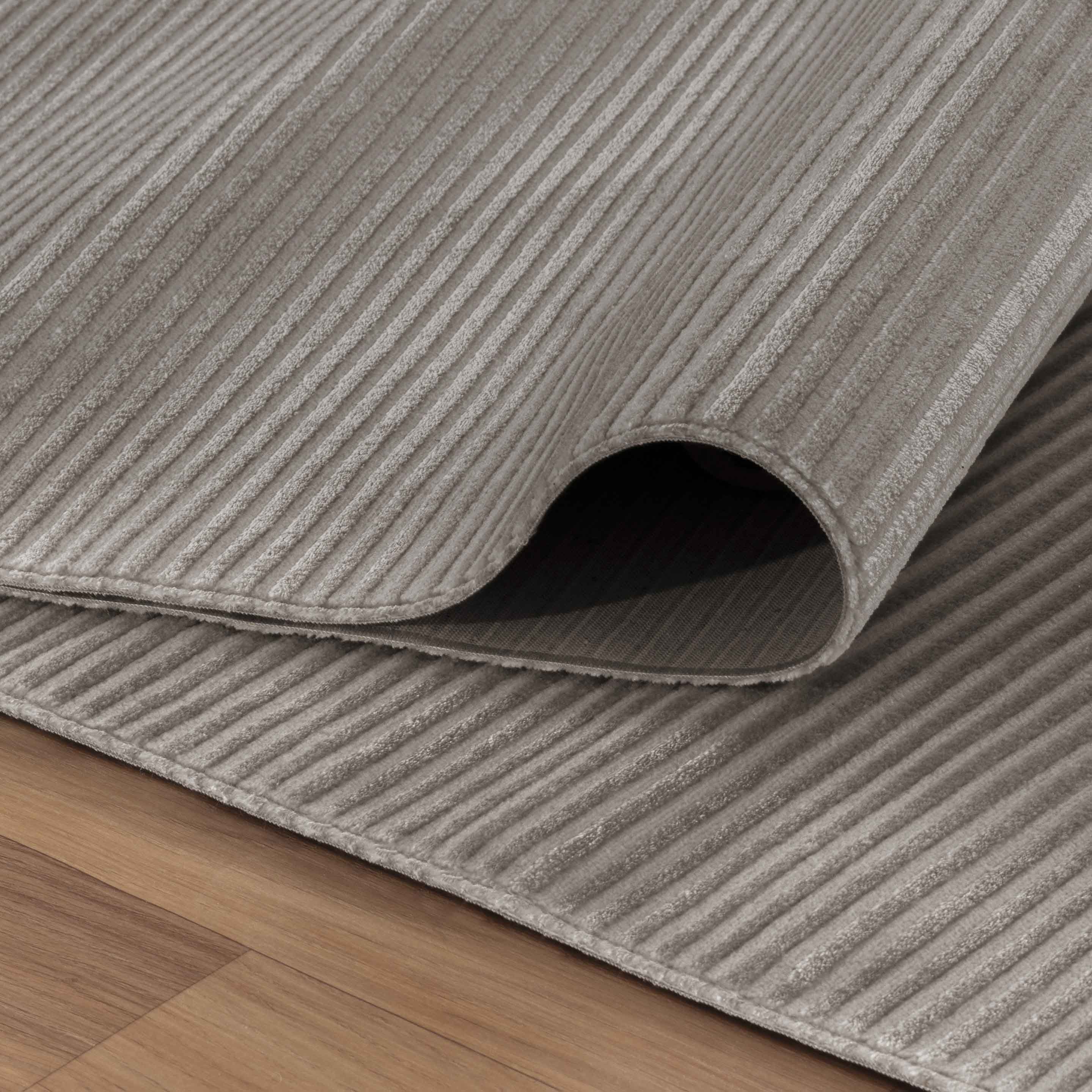 Modern Designer Wohnzimmer Teppich Dünner Einfarbig Boho-Stil Waschbar