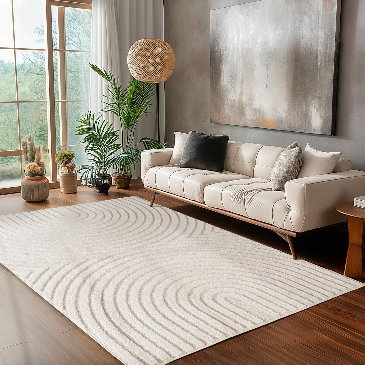 Carpettex Hochflor Teppich Shaggy Weich Skandi Boho