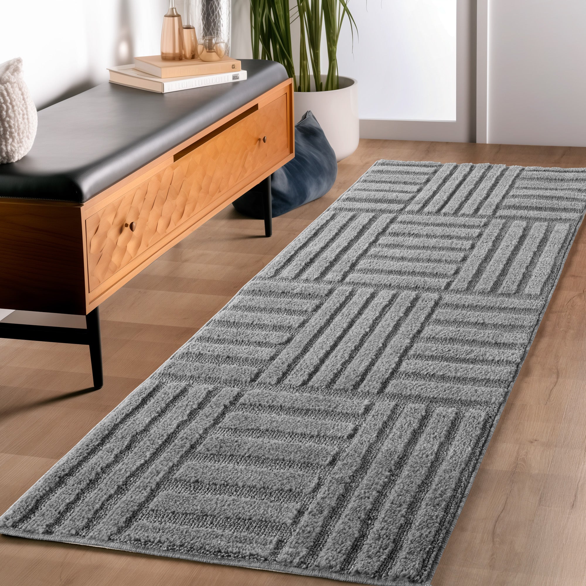 Teppich Wohnzimmer Schlafzimmer Küchenteppich Boho Stil Pflegeleicht Design