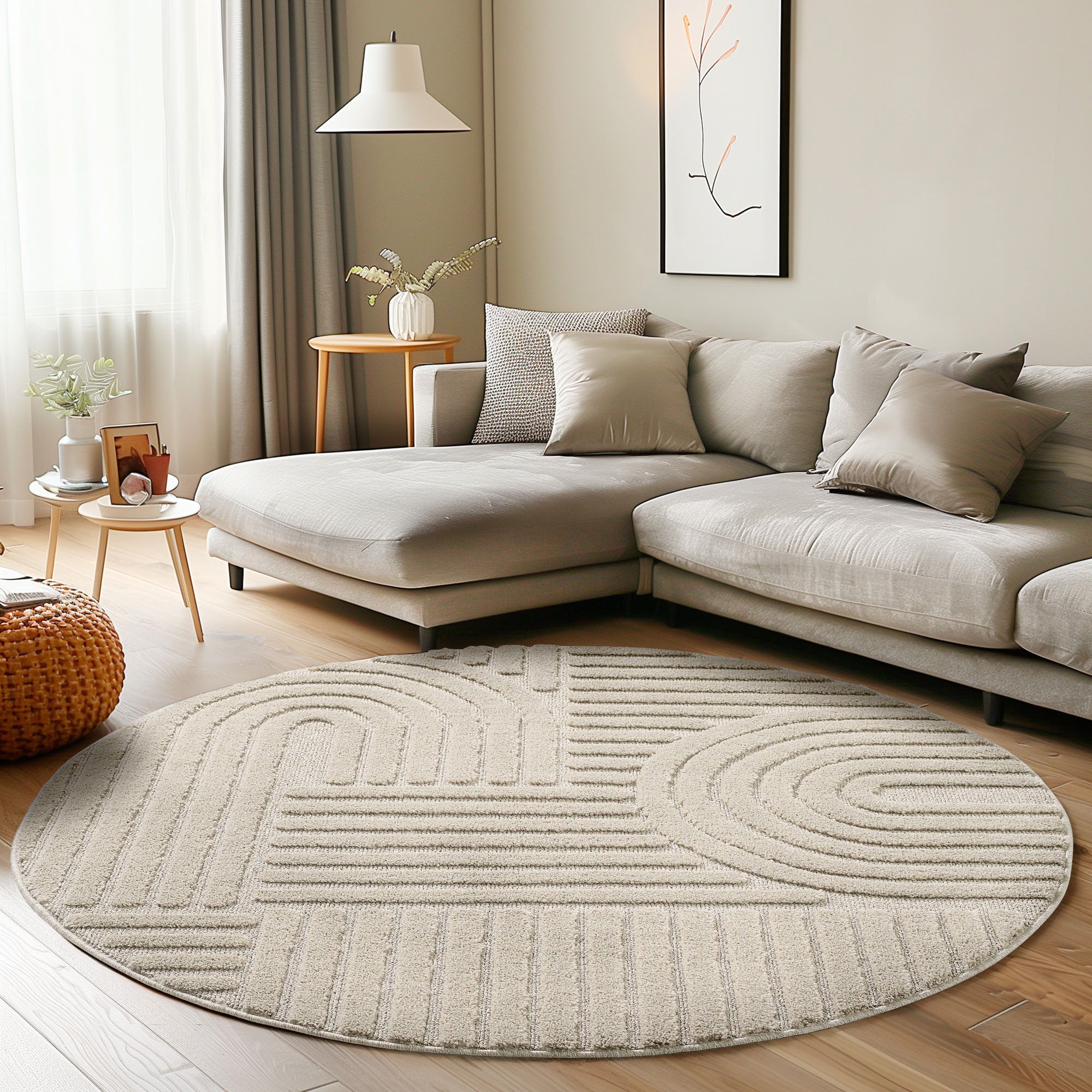 Teppich Wohnzimmer Schlafzimmer Küchenteppich Boho Teppich 3D Design